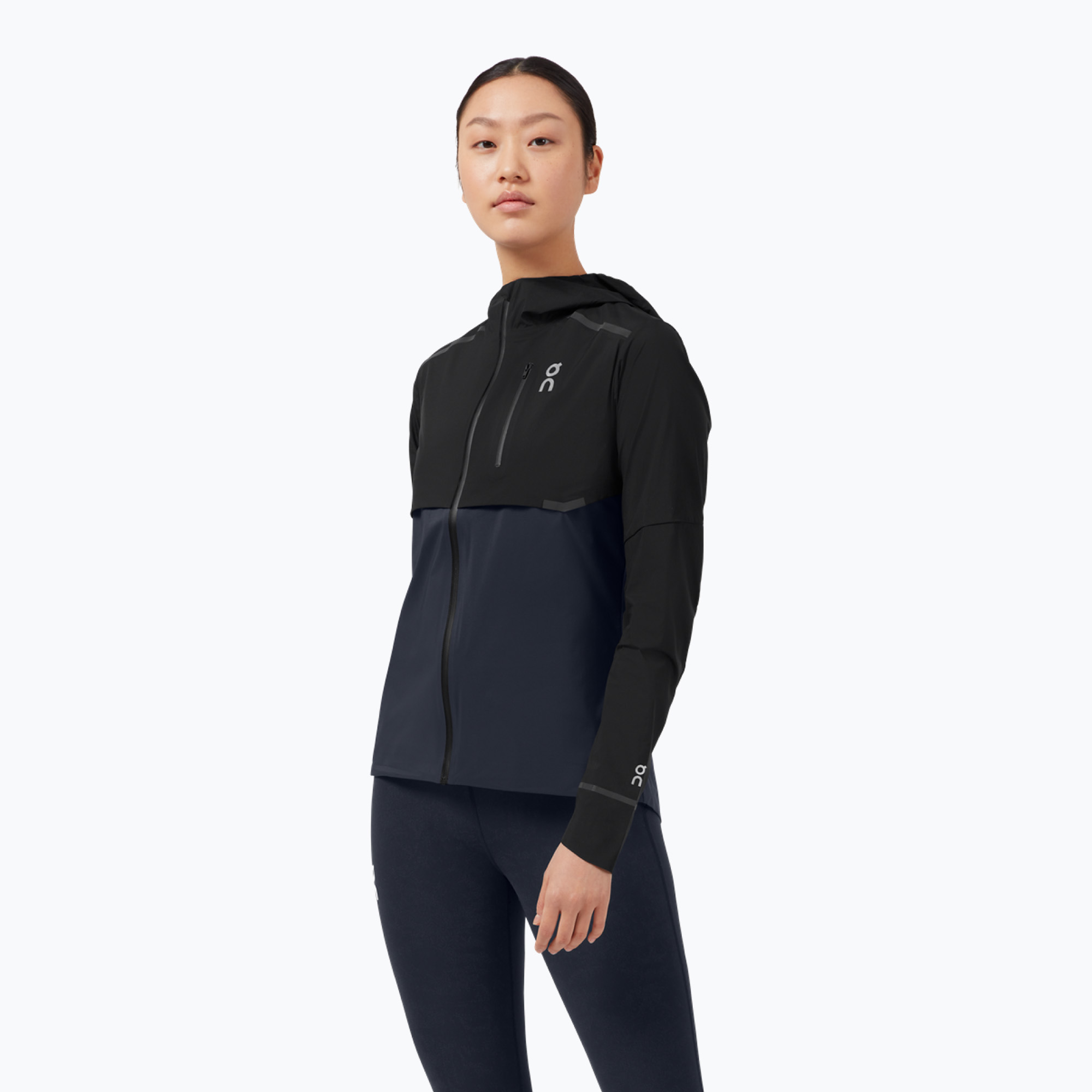 Kurtka do biegania damska On Running Weather black/navy 