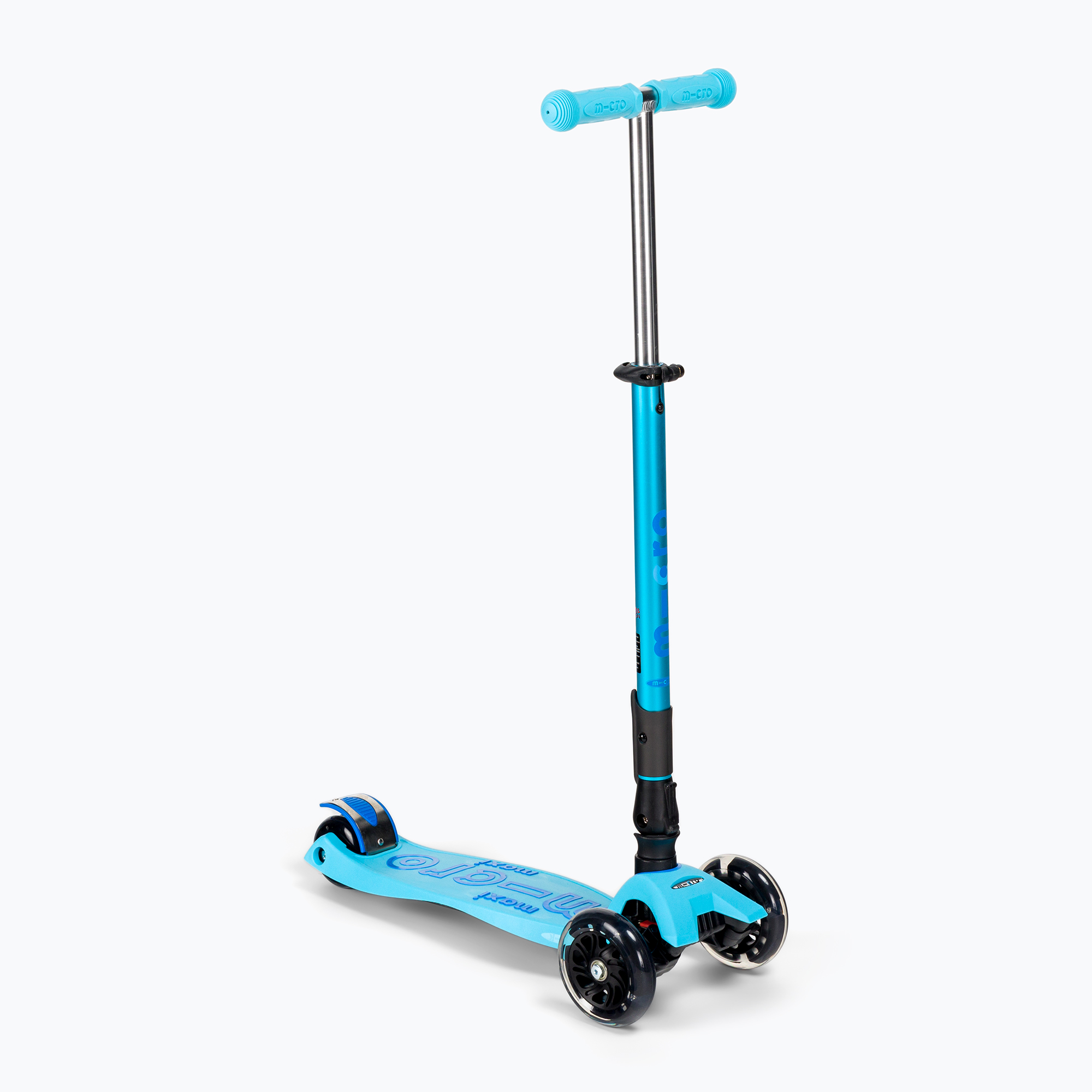 Hulajnoga trójkołowa dziecięca Micro Maxi Deluxe Foldable LED bright blue 