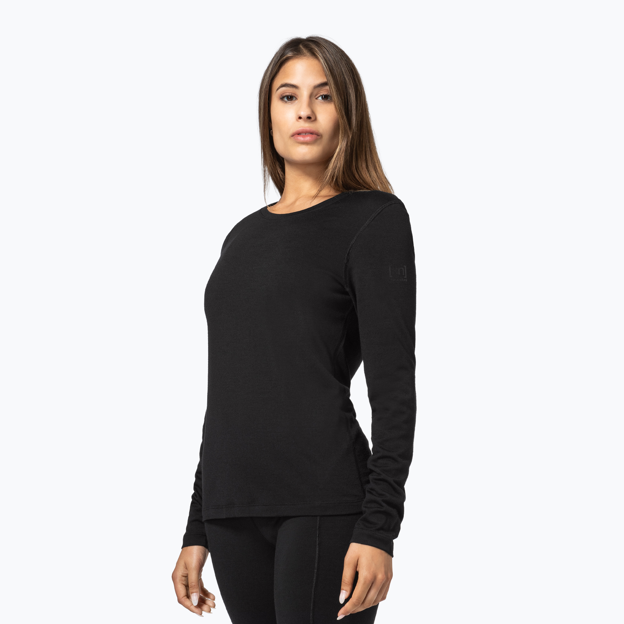 Дамска термоактивна блуза с дълъг ръкав super.natural Arctic 230 jet black