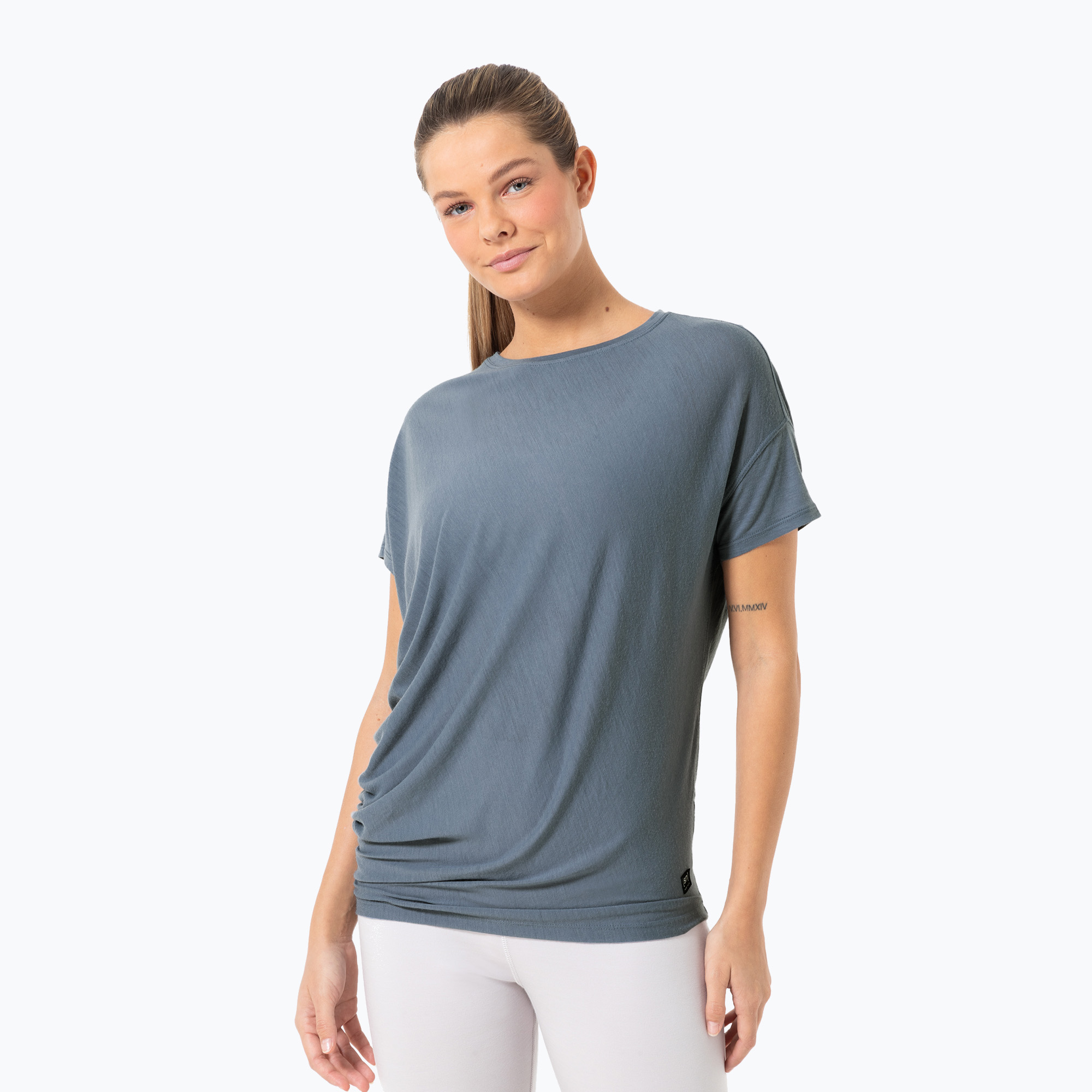 Koszulka do jogi damska super.natural Yoga Loose Tee flint stone 