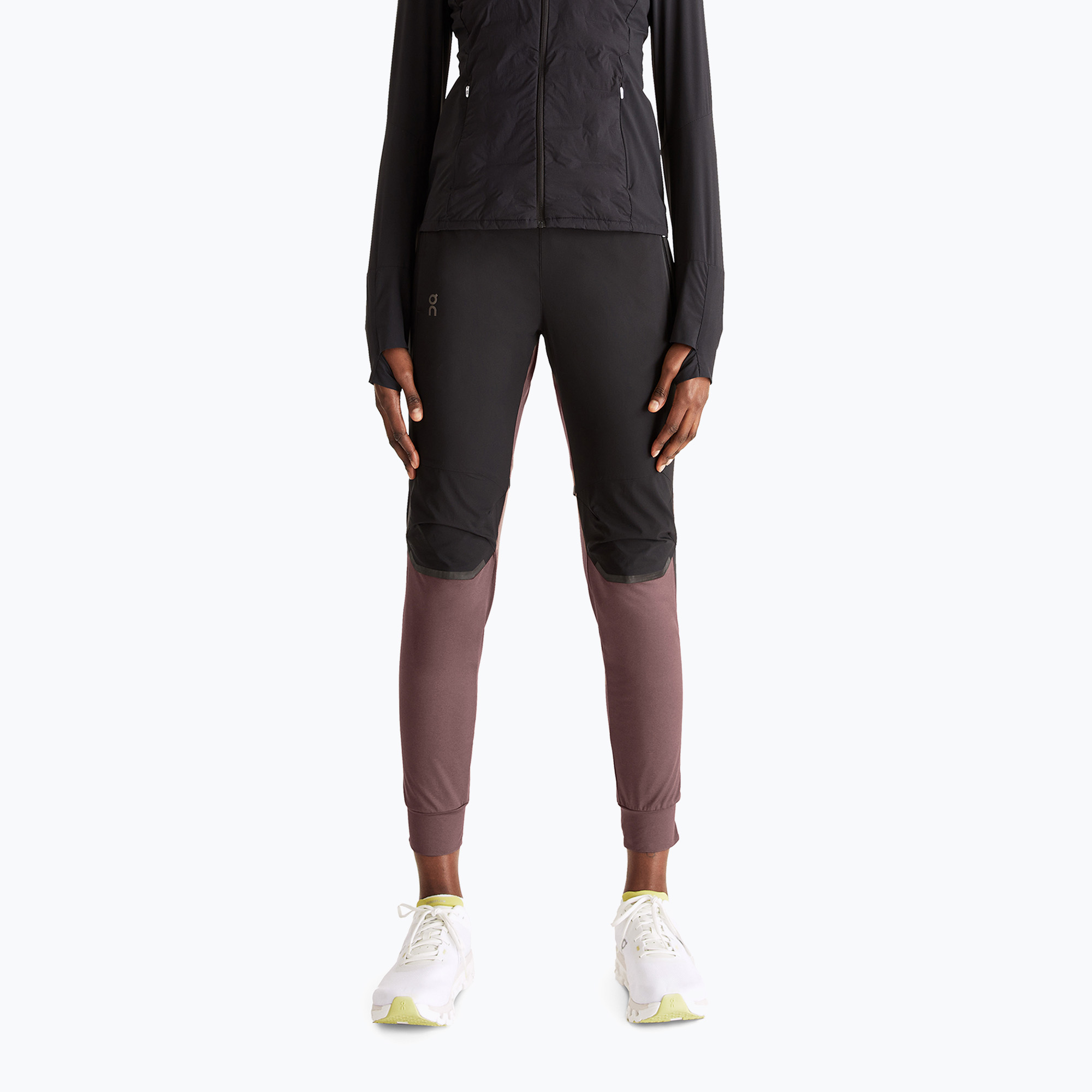 Spodnie do biegania damskie On Running Running grape/black 