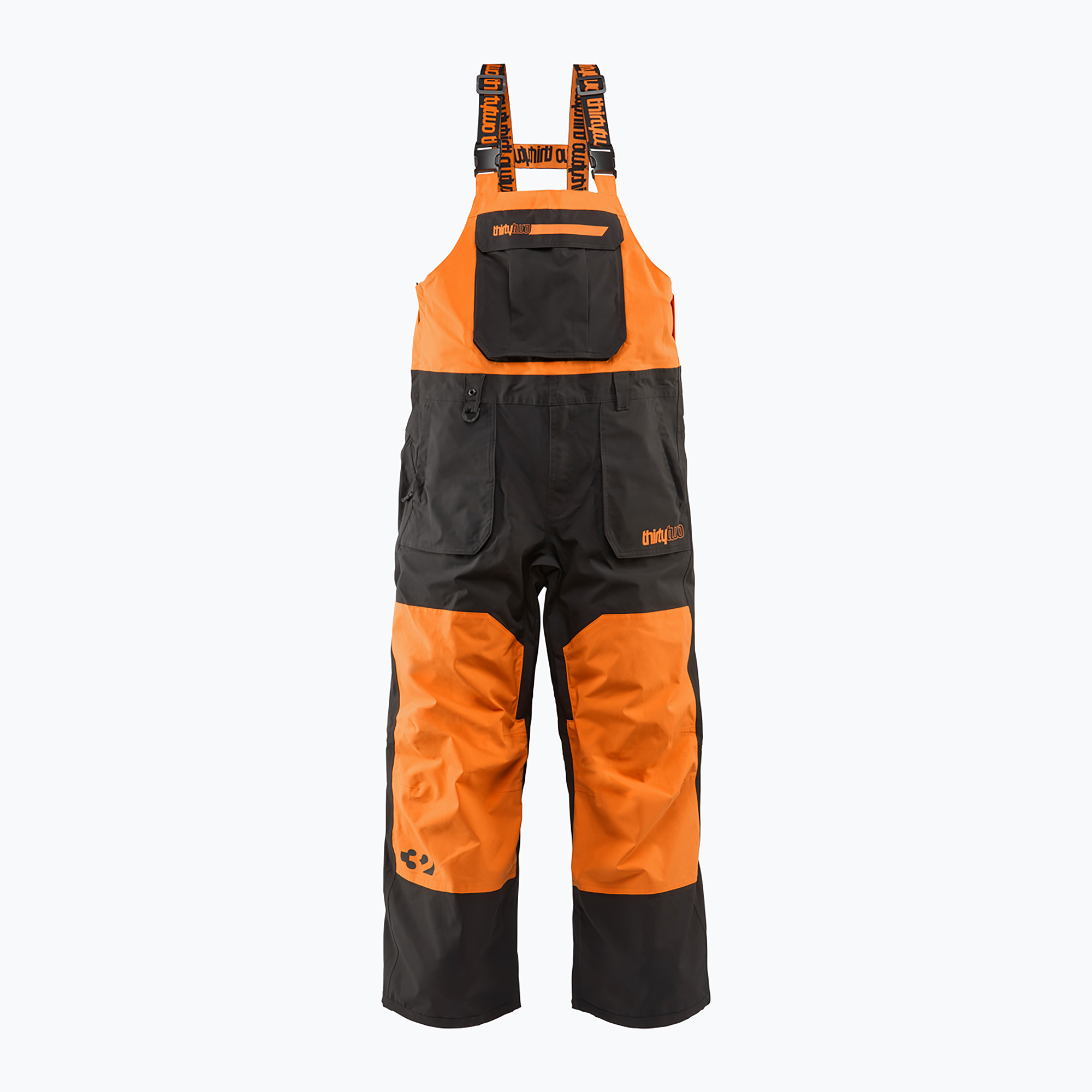 Мъжки панталони за сноуборд ThirtyTwo Basement Bib black/orange