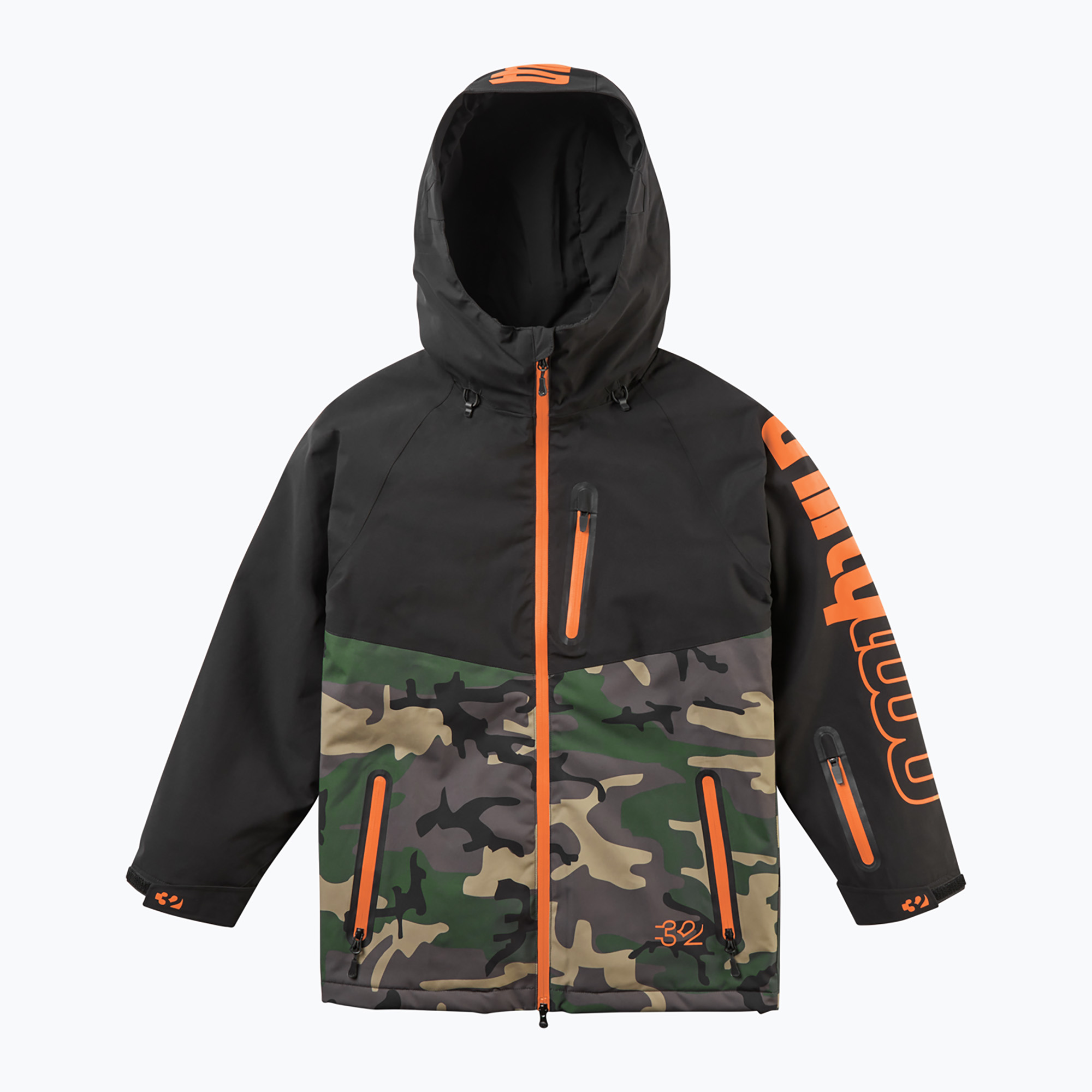 Детско яке за сноуборд ThirtyTwo Grasser Insulated black/orange