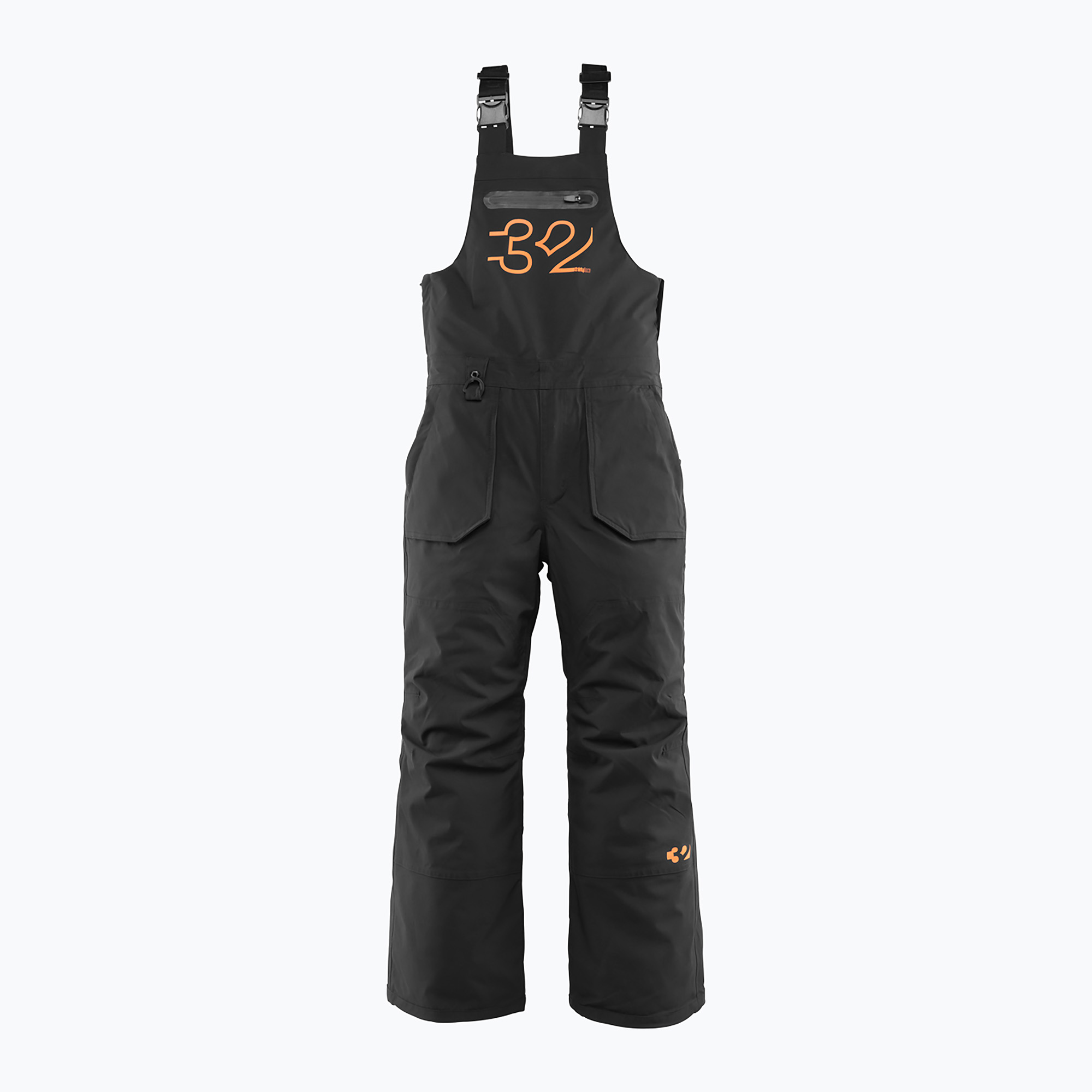 Детски панталони за сноуборд ThirtyTwo Basement Bib black/orange
