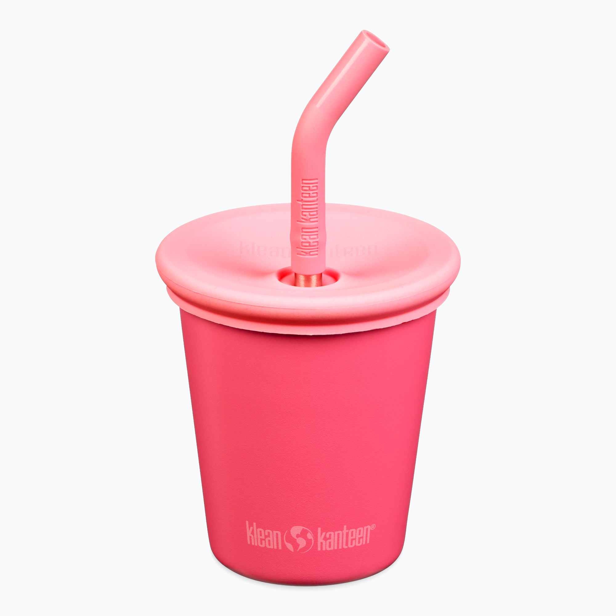 Klean Kanteen Kid's Steel Straw Lid mug 296 ml rouge red (296 ml)