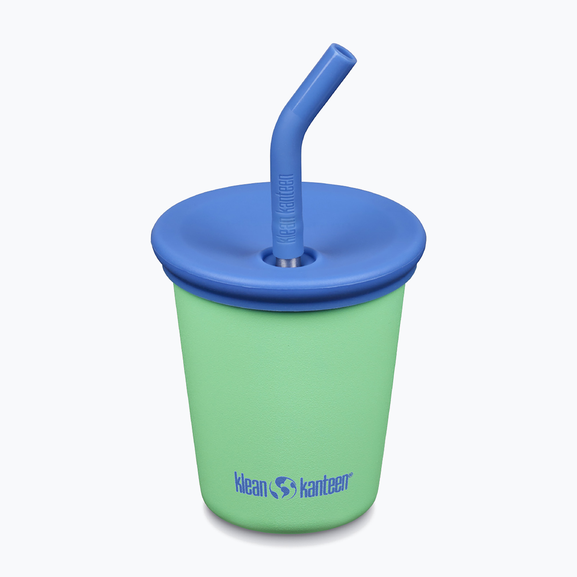Cană KLEAN KANTEEN Steel Straw Lid 296 ml spring bud