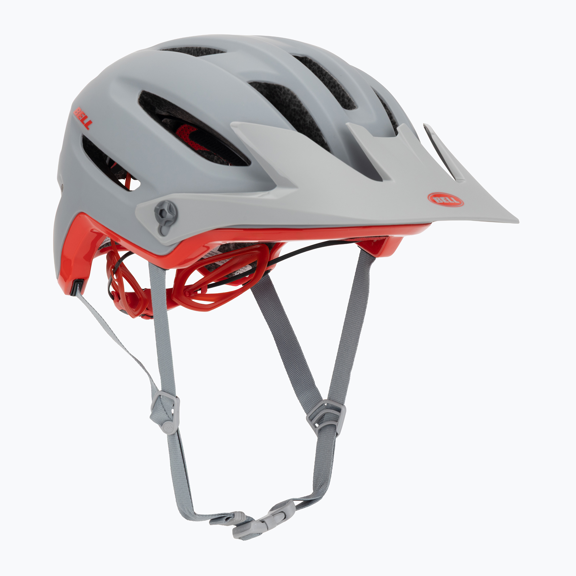 Велосипедна каска Bell 4Forty Integrated MIPS matte gloss gray/crimson