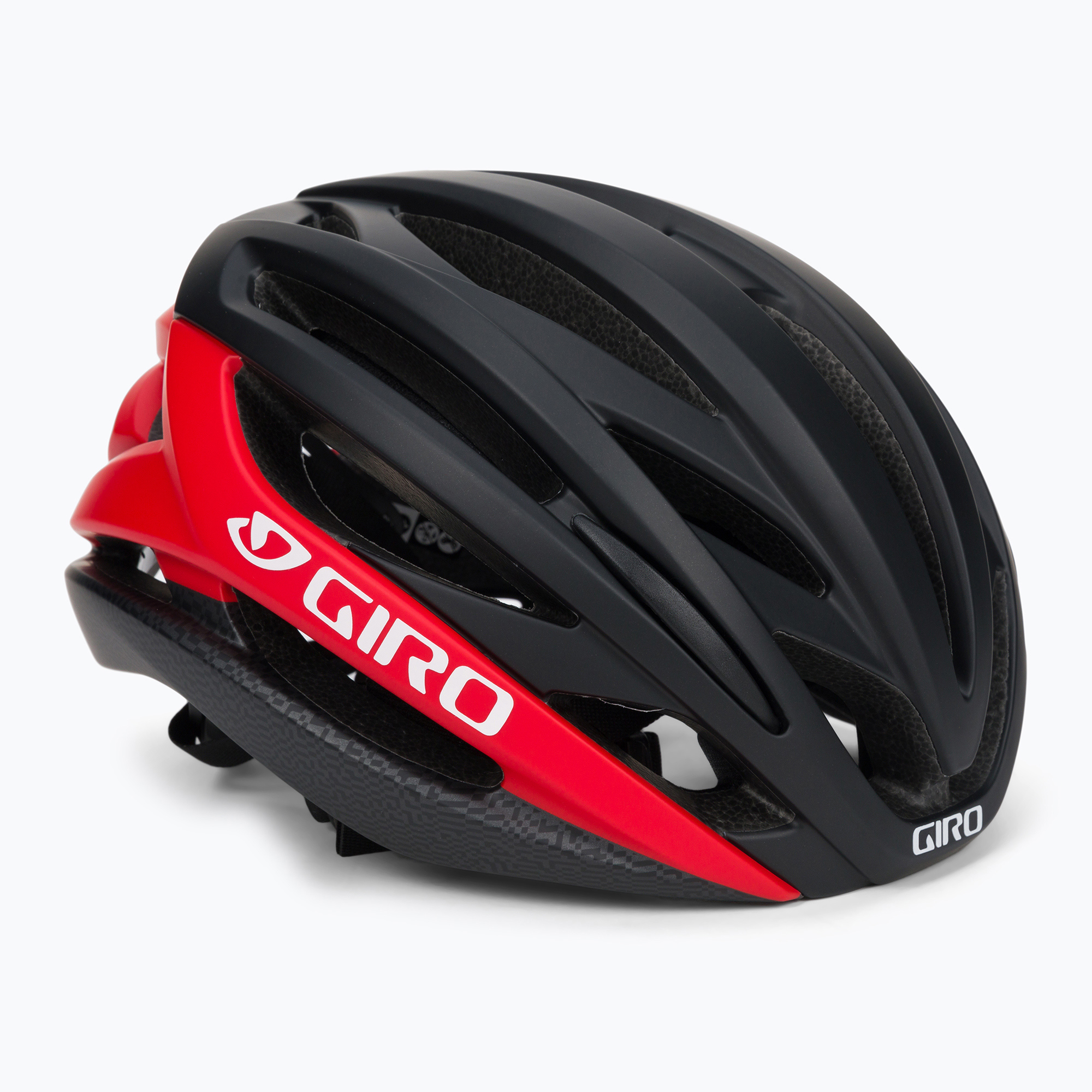 Casco da bicicletta Giro Syntax nero opaco/rosso brillante (55-59 cm (M)) (Syntax GR-7099697)