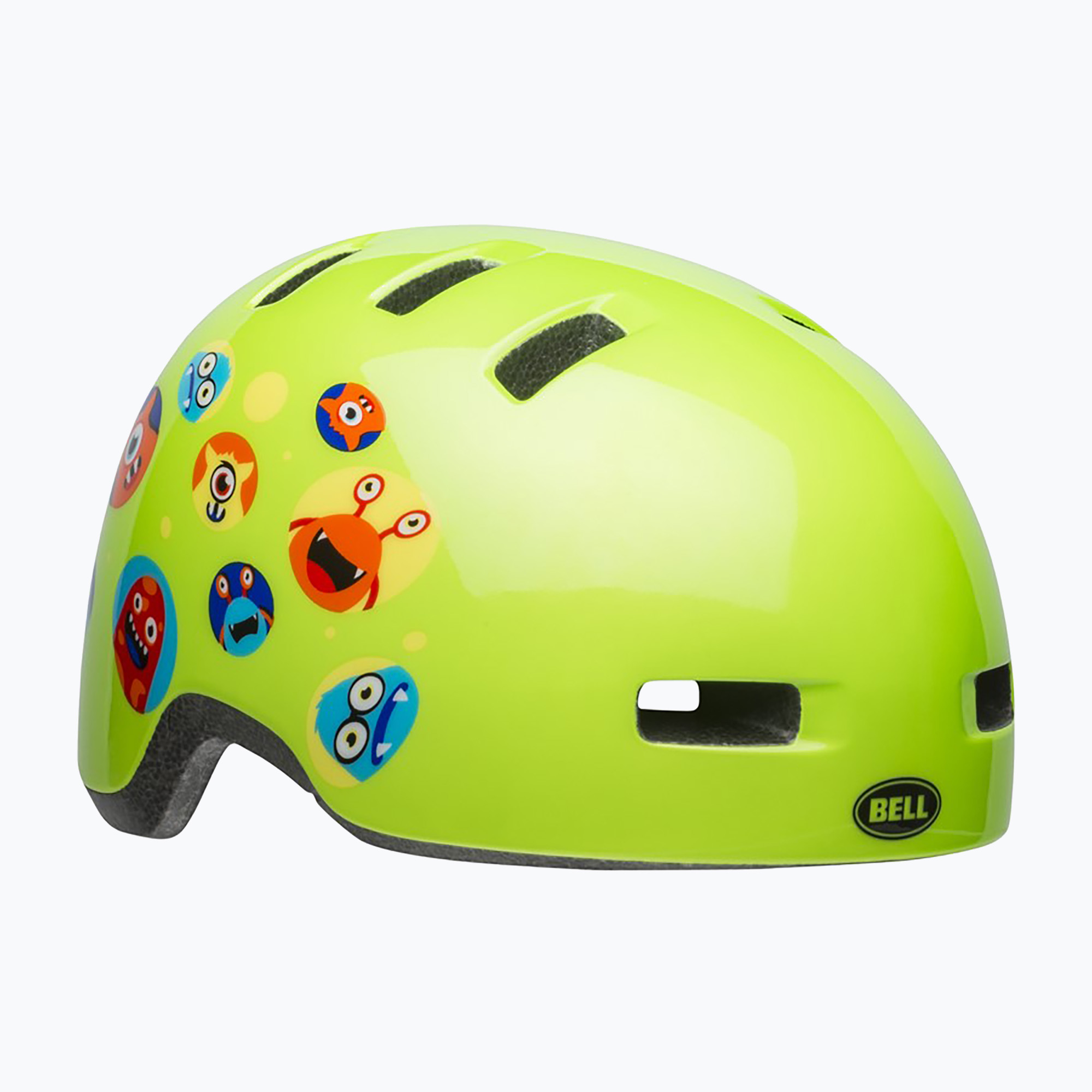 Casco da bici per bambini Bell Lil Ripper monsters verde lucido (48-55 cm) (Lil Ripper Jr BEL-7104360)