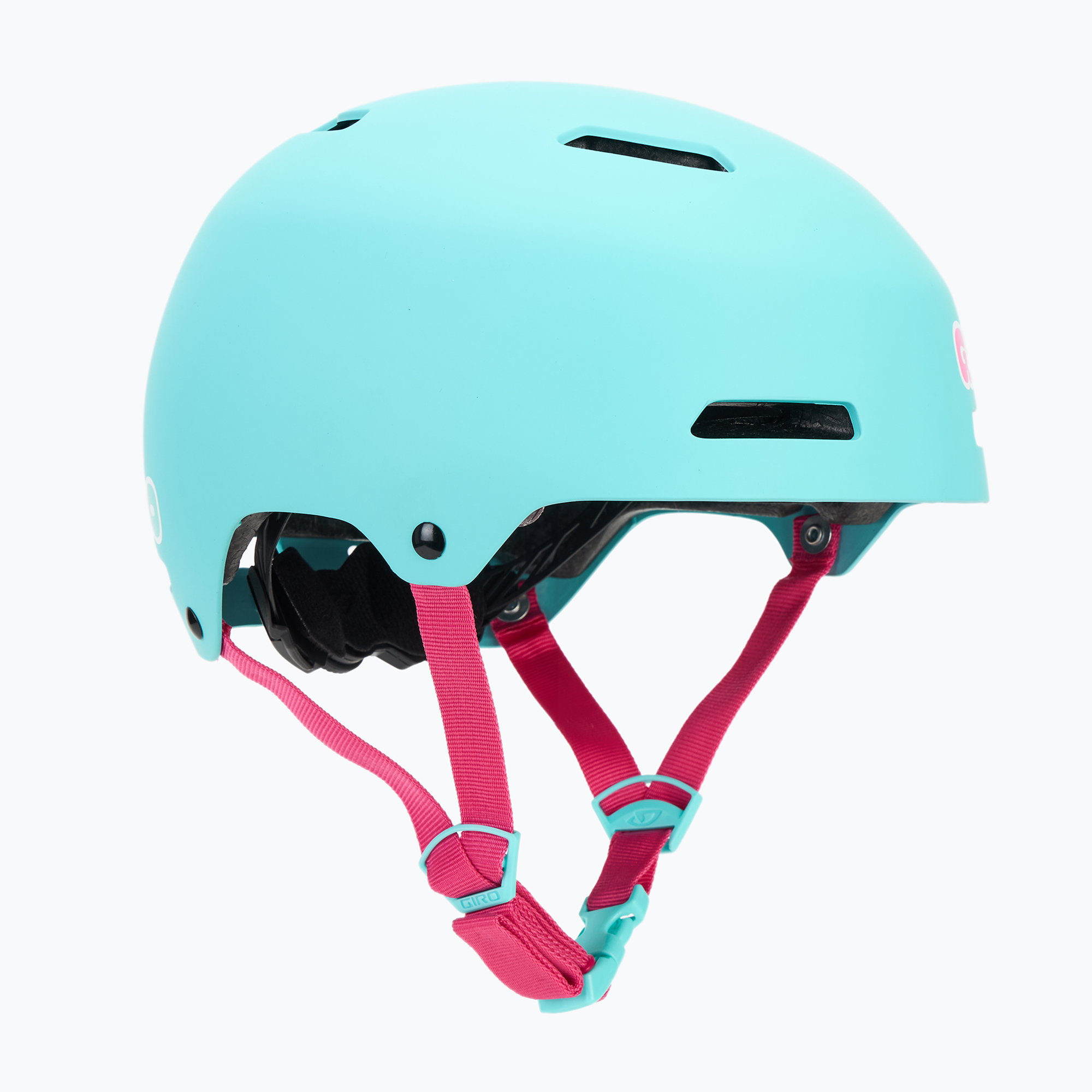 Giro Dime FS matte screaming teal children's bike helmet (51-55 cm (S))