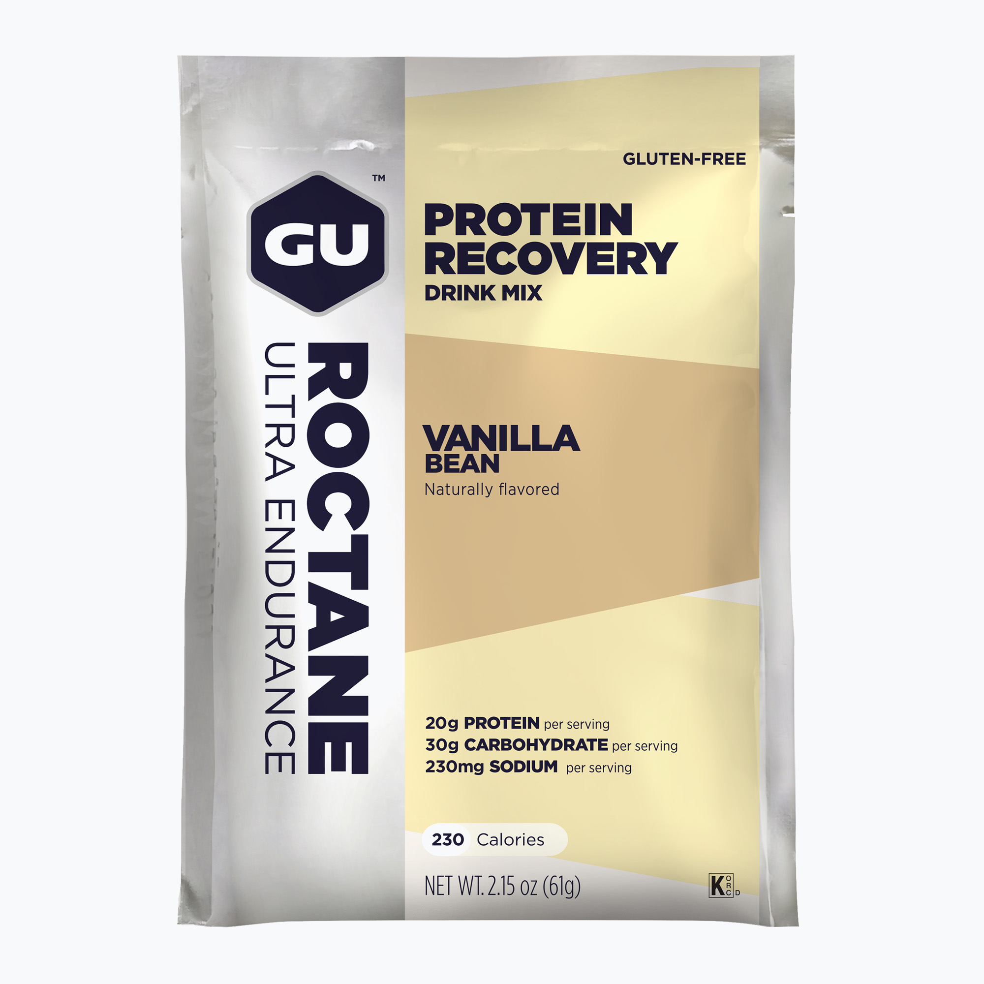 GU Roctane Recovery Drink Mix Vanille Bohne