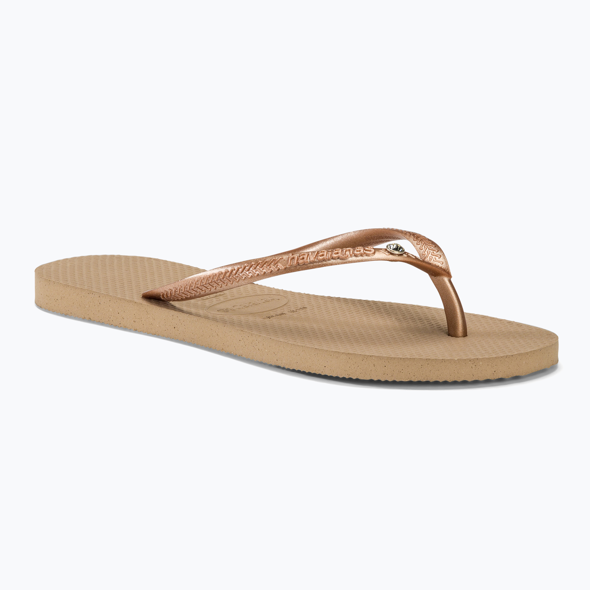 Japonki damskie Havaianas Slim Crystal Sw II rode gold 