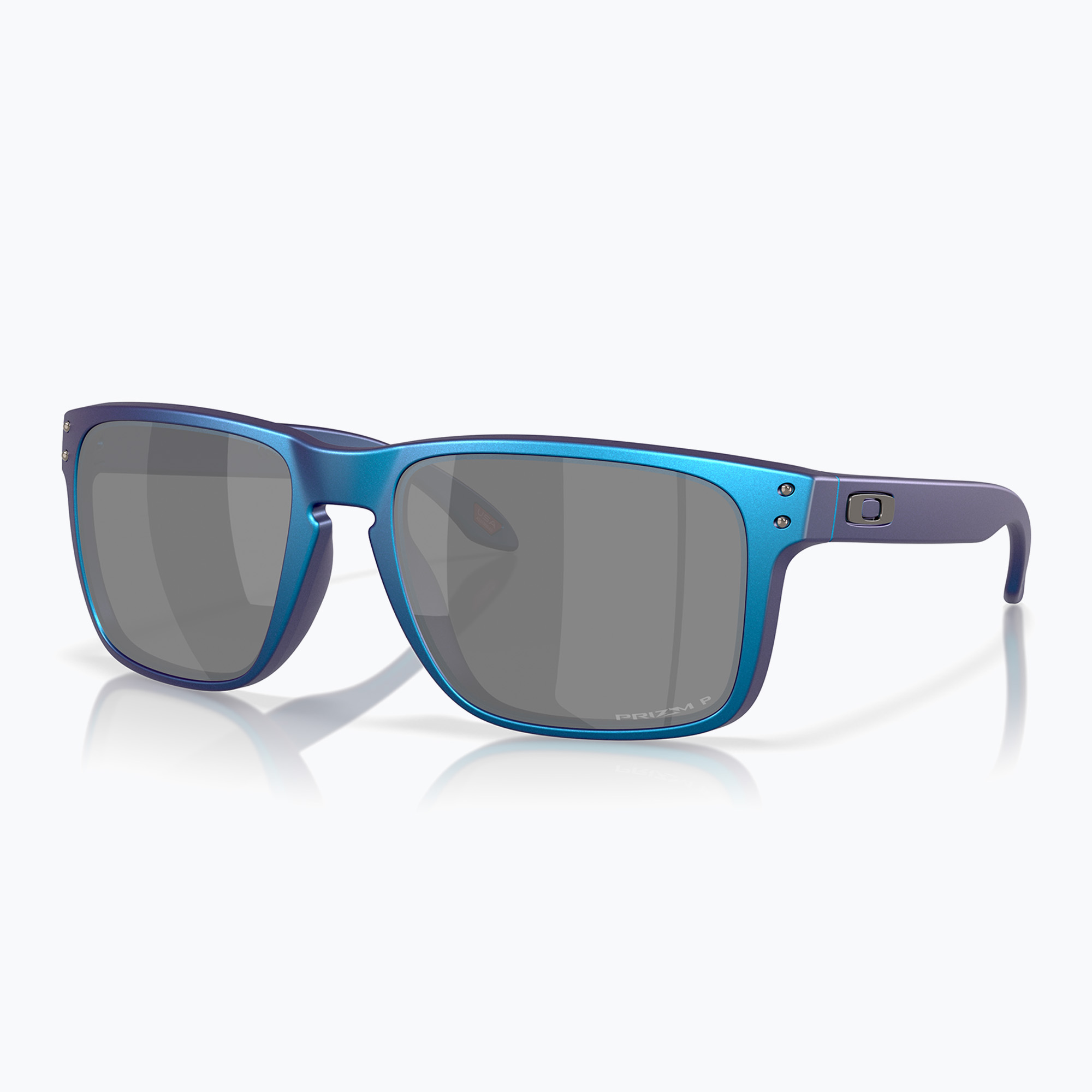 Okulary przeciwsłoneczne Oakley Holbrook XL matte cyan/blue colorshift/black polarized 