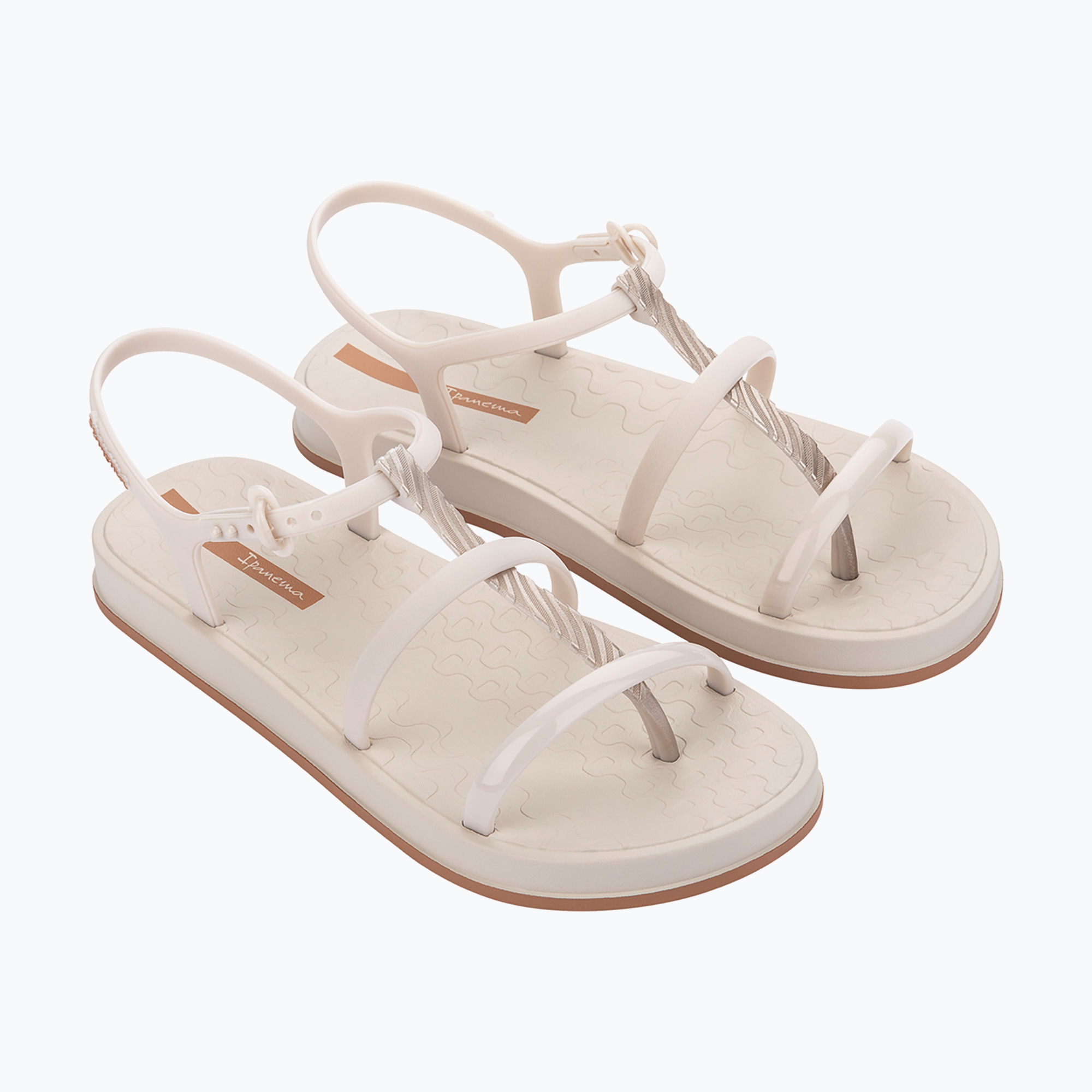 Sandały damskie Ipanema Drip Intense beige/brown 