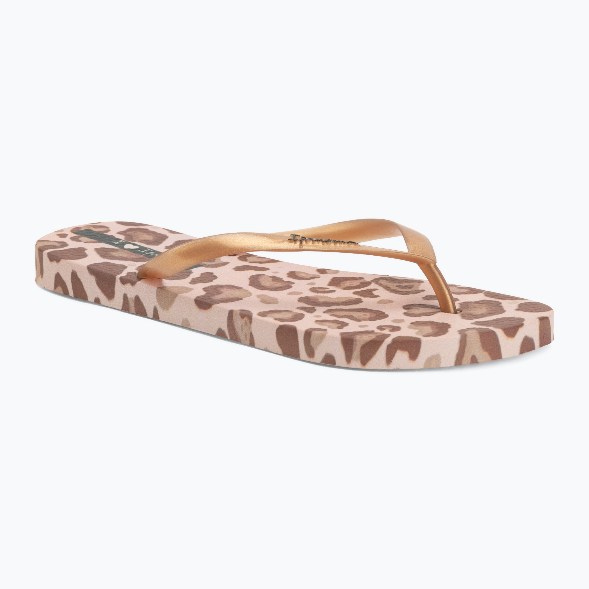 Șlapi pentru femei Ipanema Animal Print beige/gold