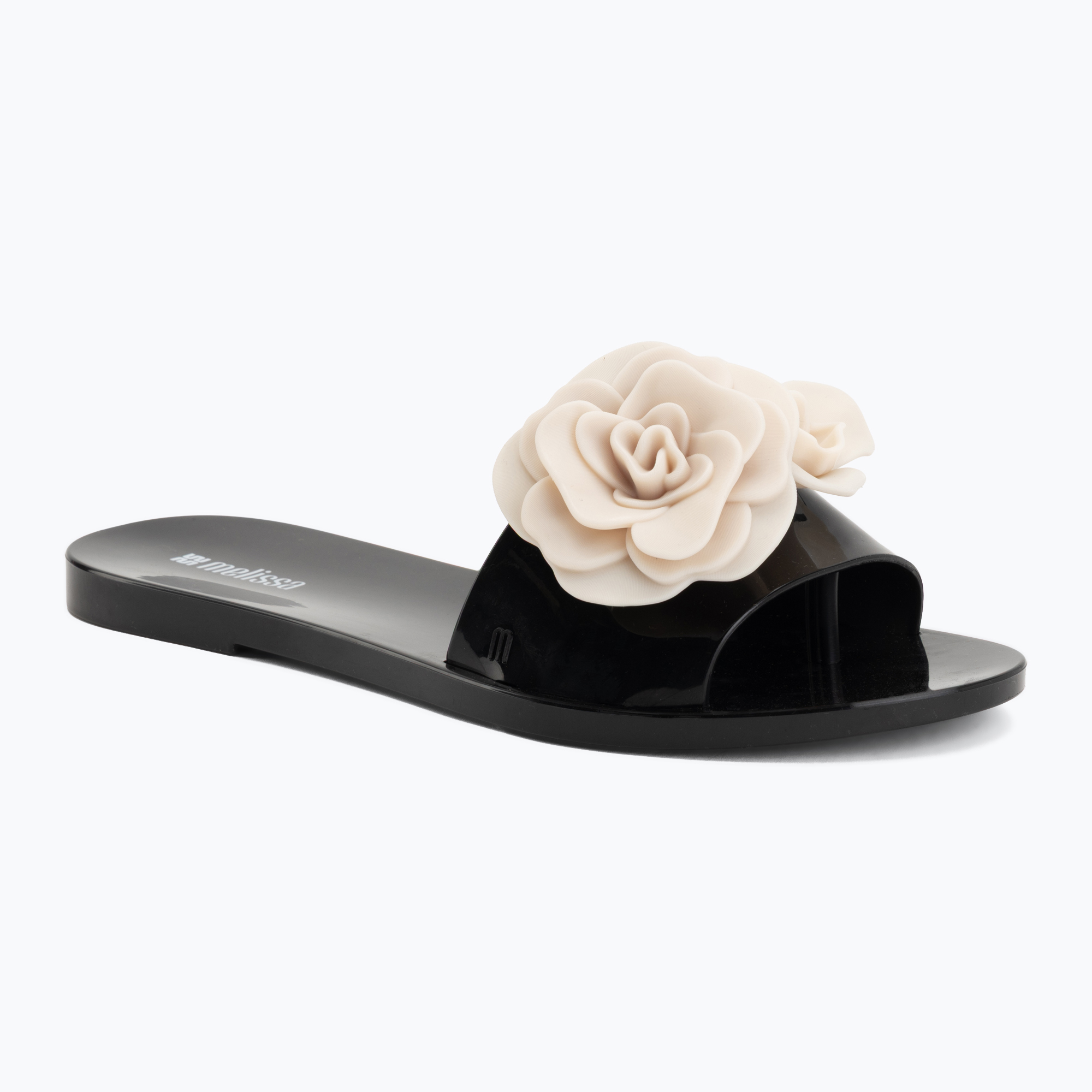 Klapki damskie Melissa Babe Petals Ad black/beige 
