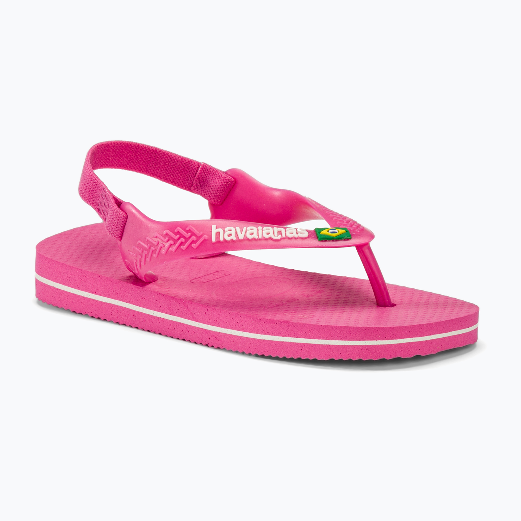 Havaianas Baby Brasil Logo II pink flux / white sandále (Baby Brasil Logo II H4140577)