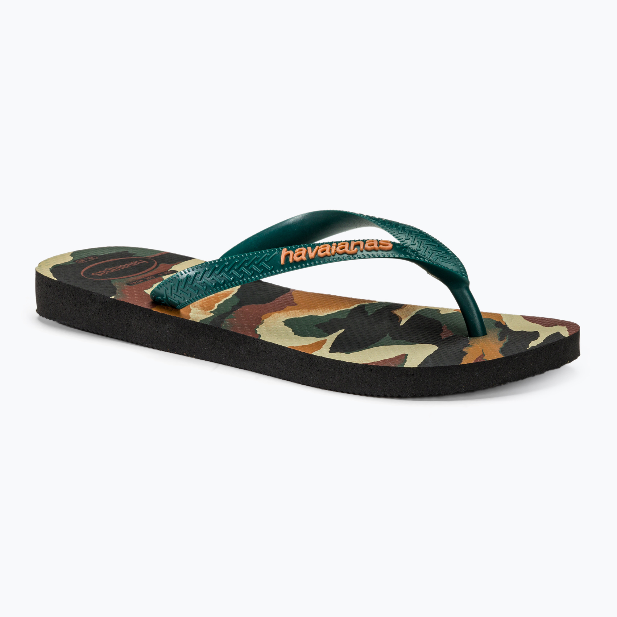 Pánske žabky Havaianas Top Camu black / pantanal green (Top Camu H4141398)
