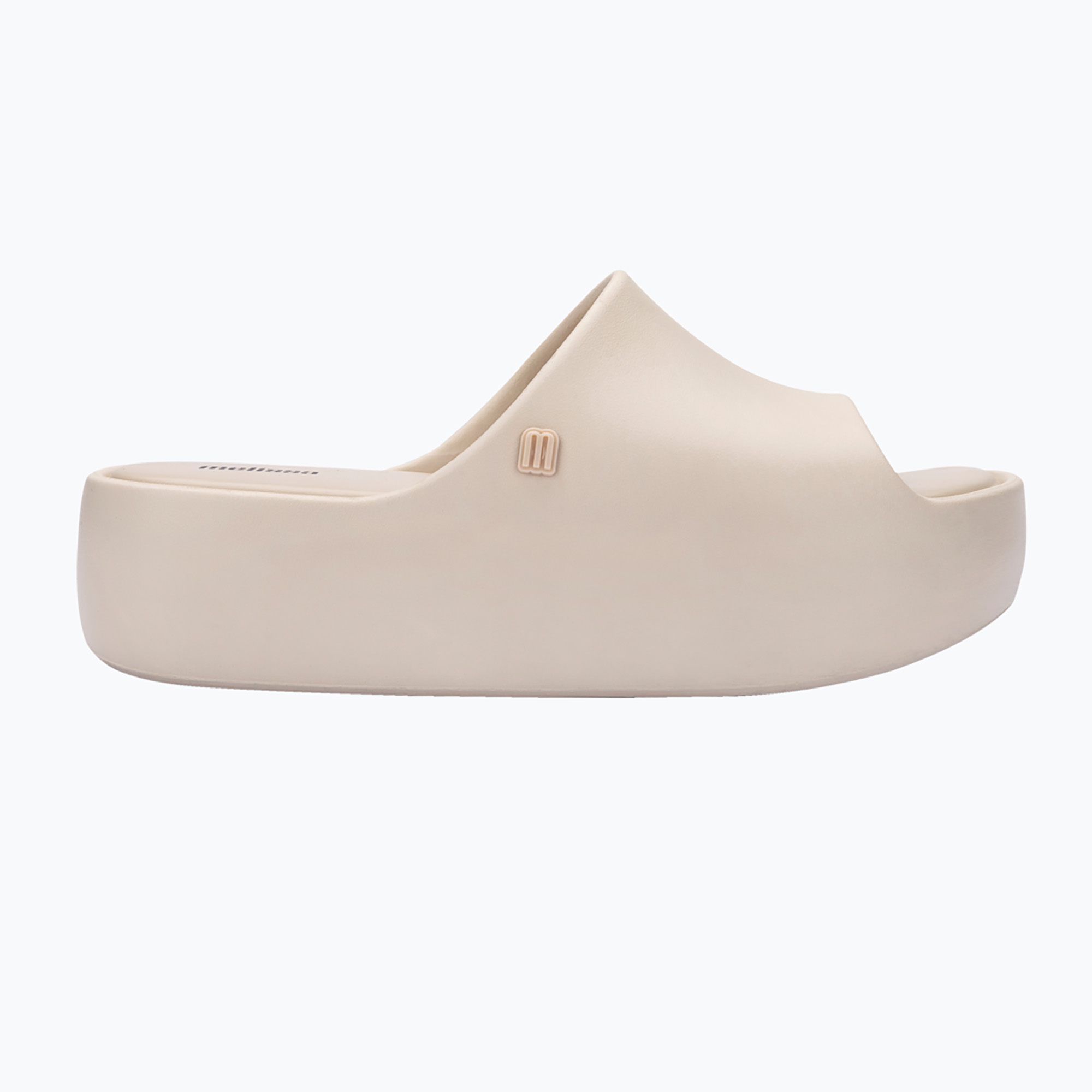 Klapki damskie Melissa Free Platform Ad beige