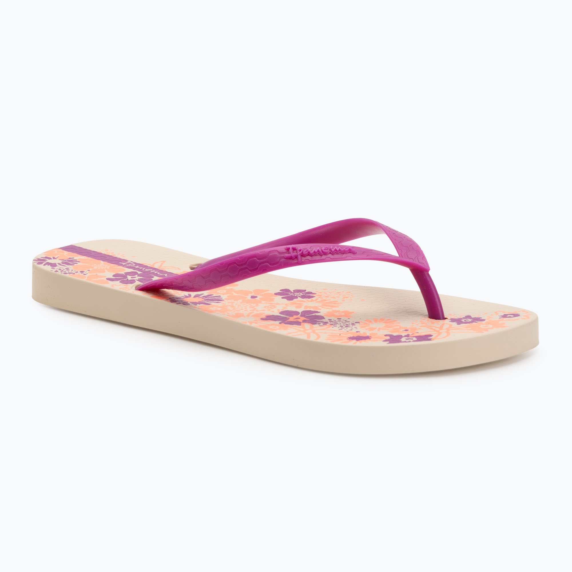 Ipanema Classic Happy XII beige/pink/orange women's flip flops (41.5 EU)