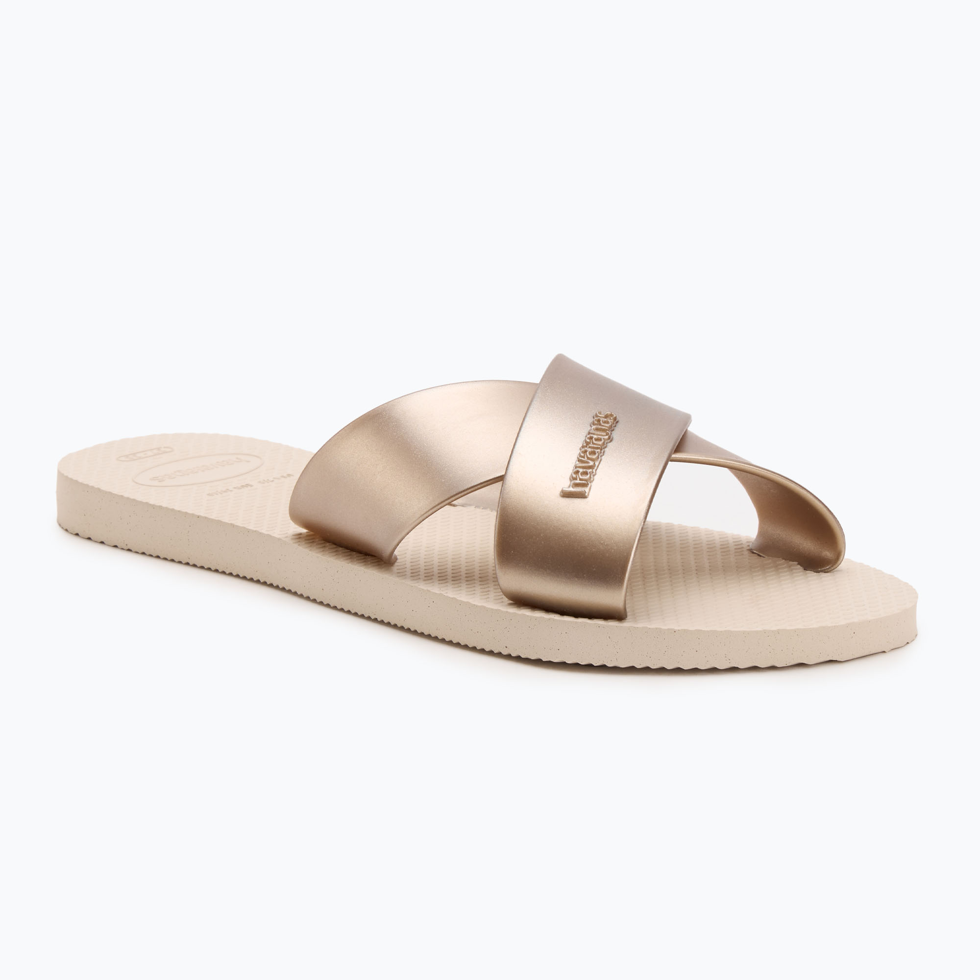 Дамски джапанки Havaianas Aqua Metallic beige