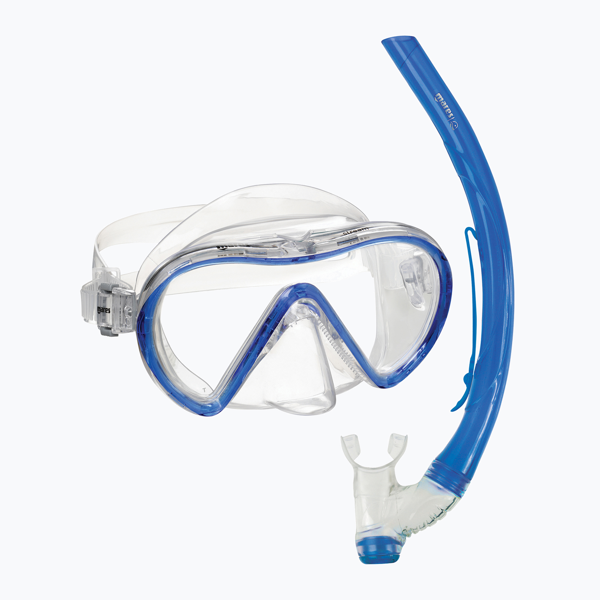 Комплект за шнорхелинг Mares Combo Stream royal blue/clear