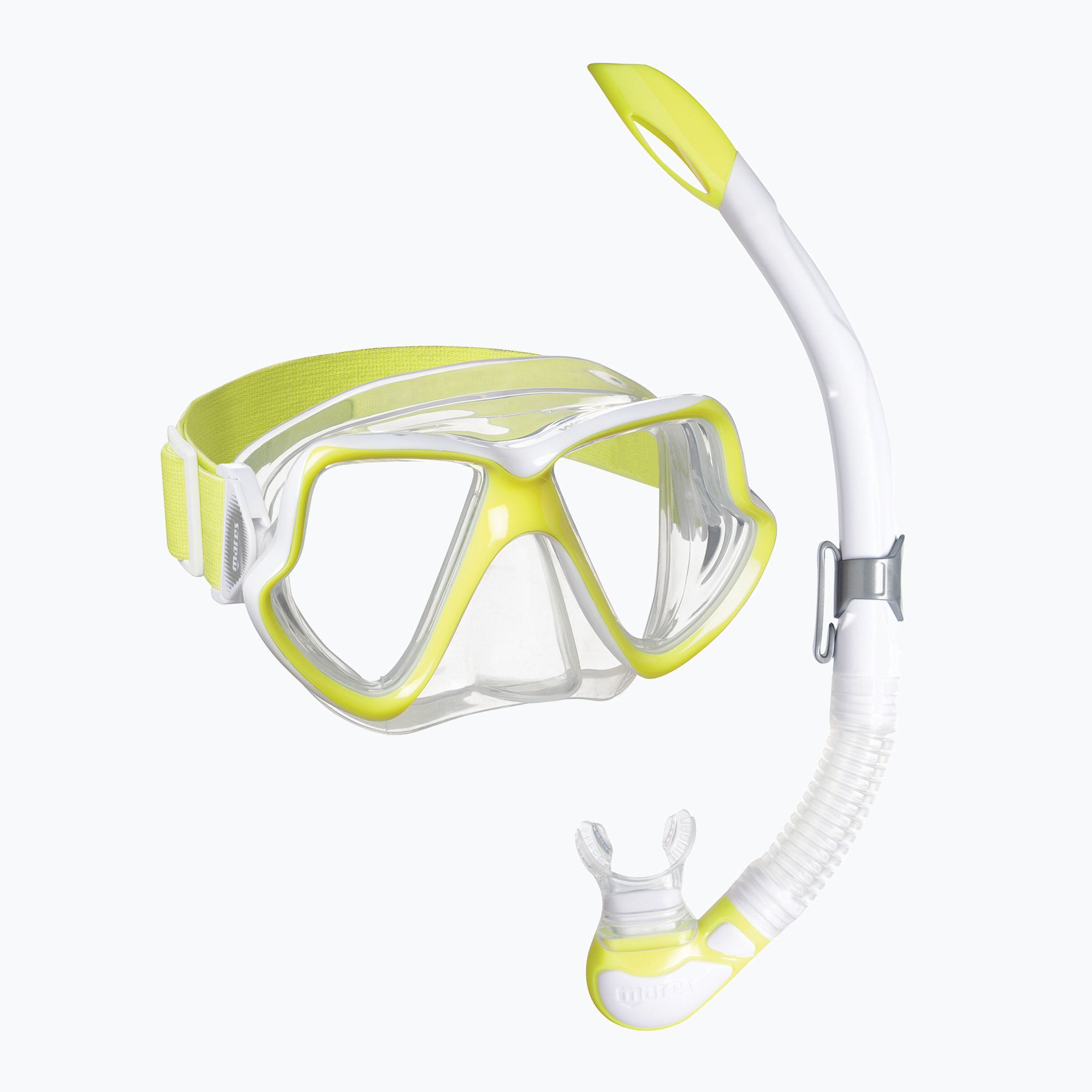 Súprava na šnorchlovanie Mares Combo Wahoo Neon yellow/white/clear 411779SF