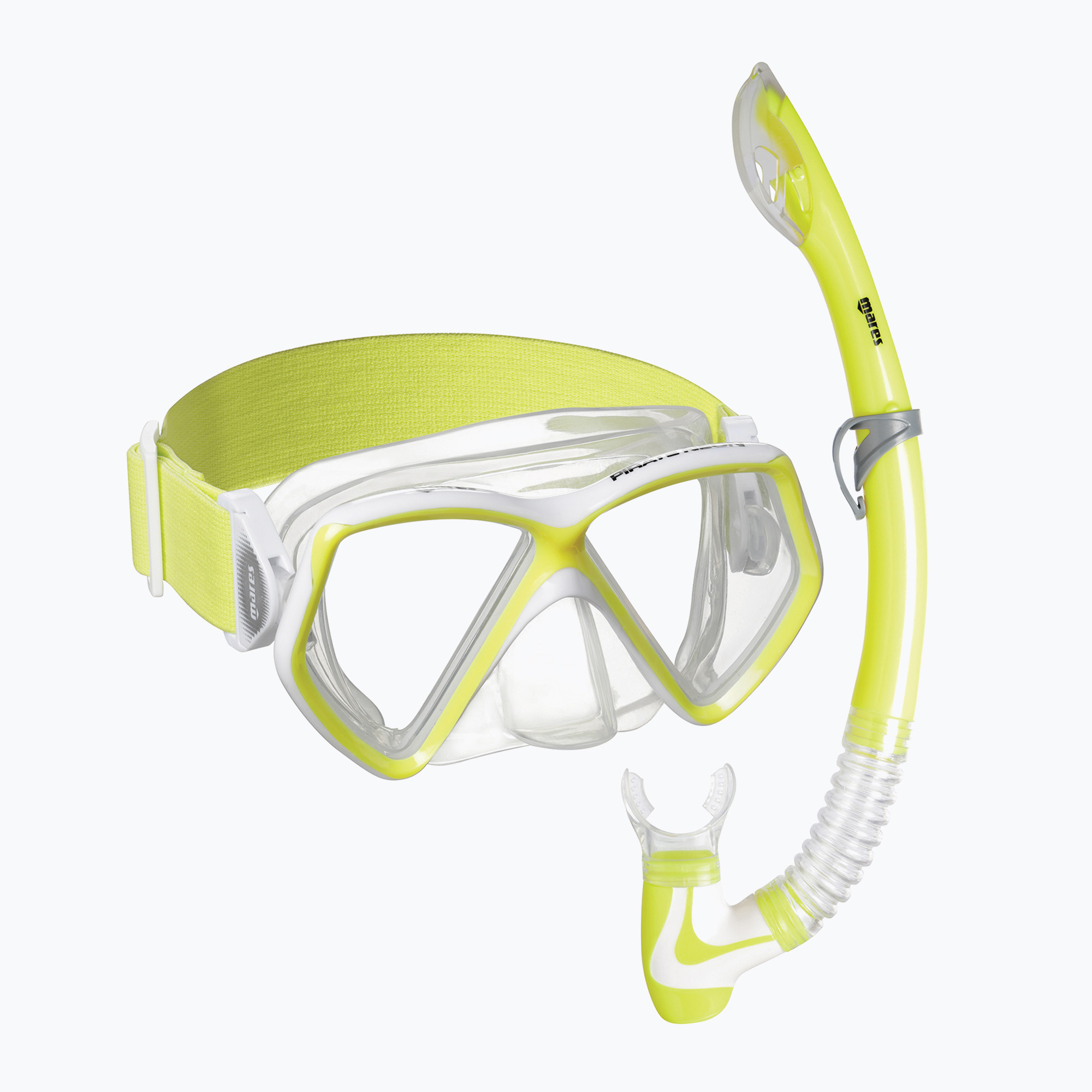 Детски комплект за шнорхелинг Mares Combo Pirate Neon yellow/white/clear 411788SF