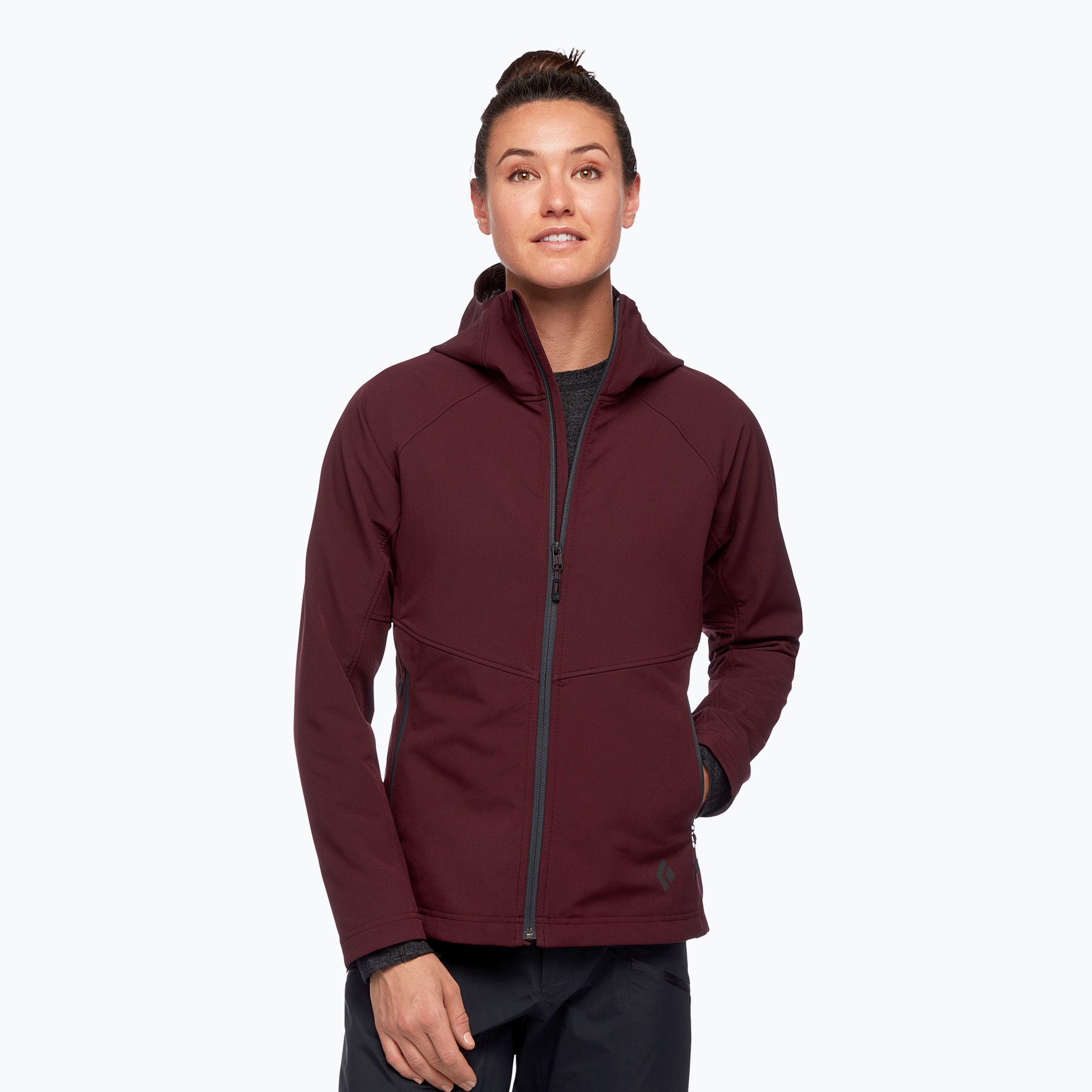 Kurtka softshell damska Black Diamond Element bordeaux 