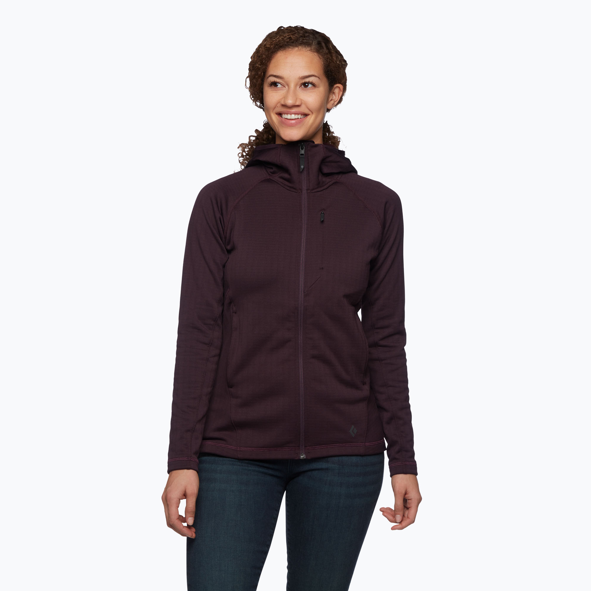 Bluza trekkingowa damska Black Diamond Factor Hoody bordeaux 