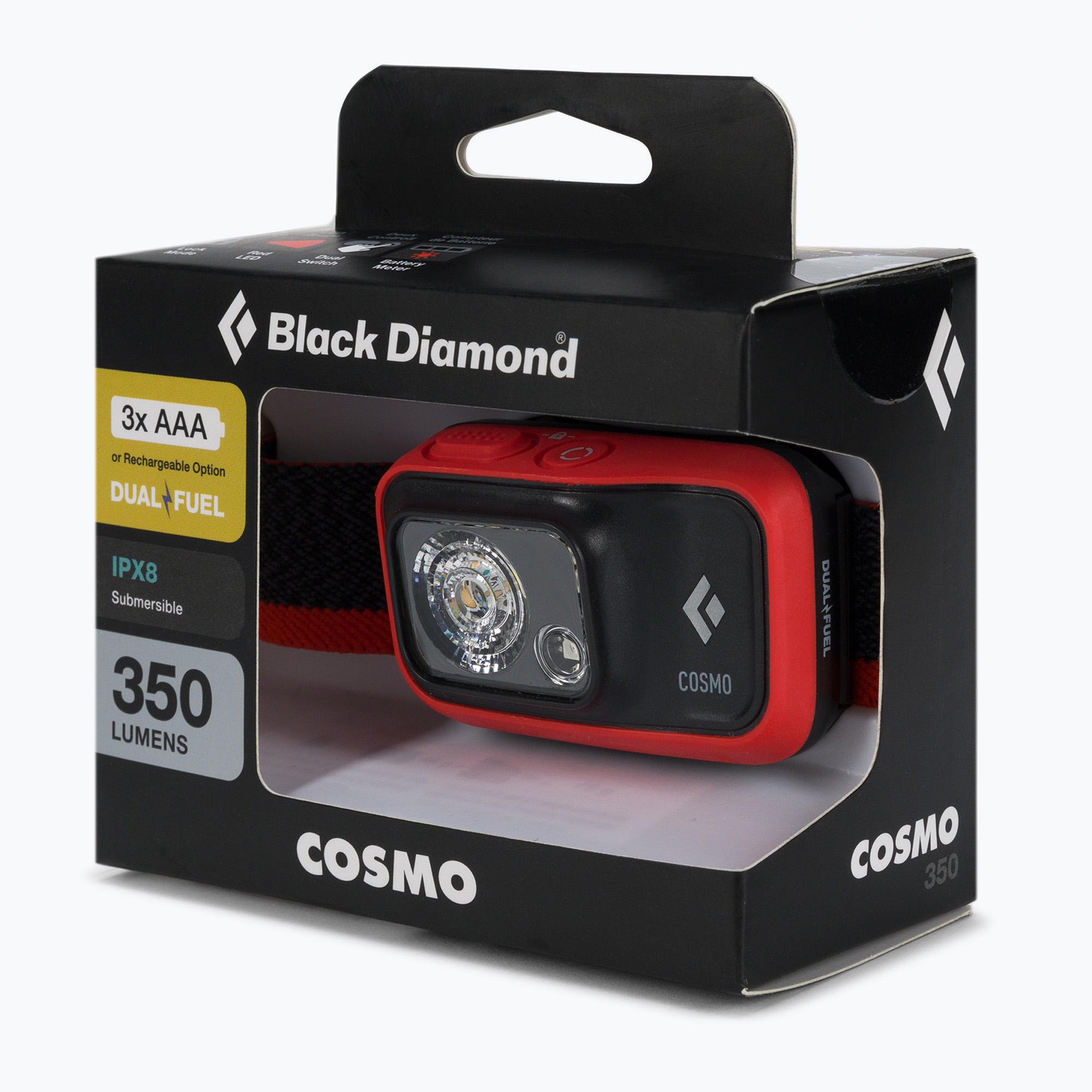 Black Diamond Cosmo 350, torcia da testa in acetato (Cosmo 350 BD6206738001ALL1)