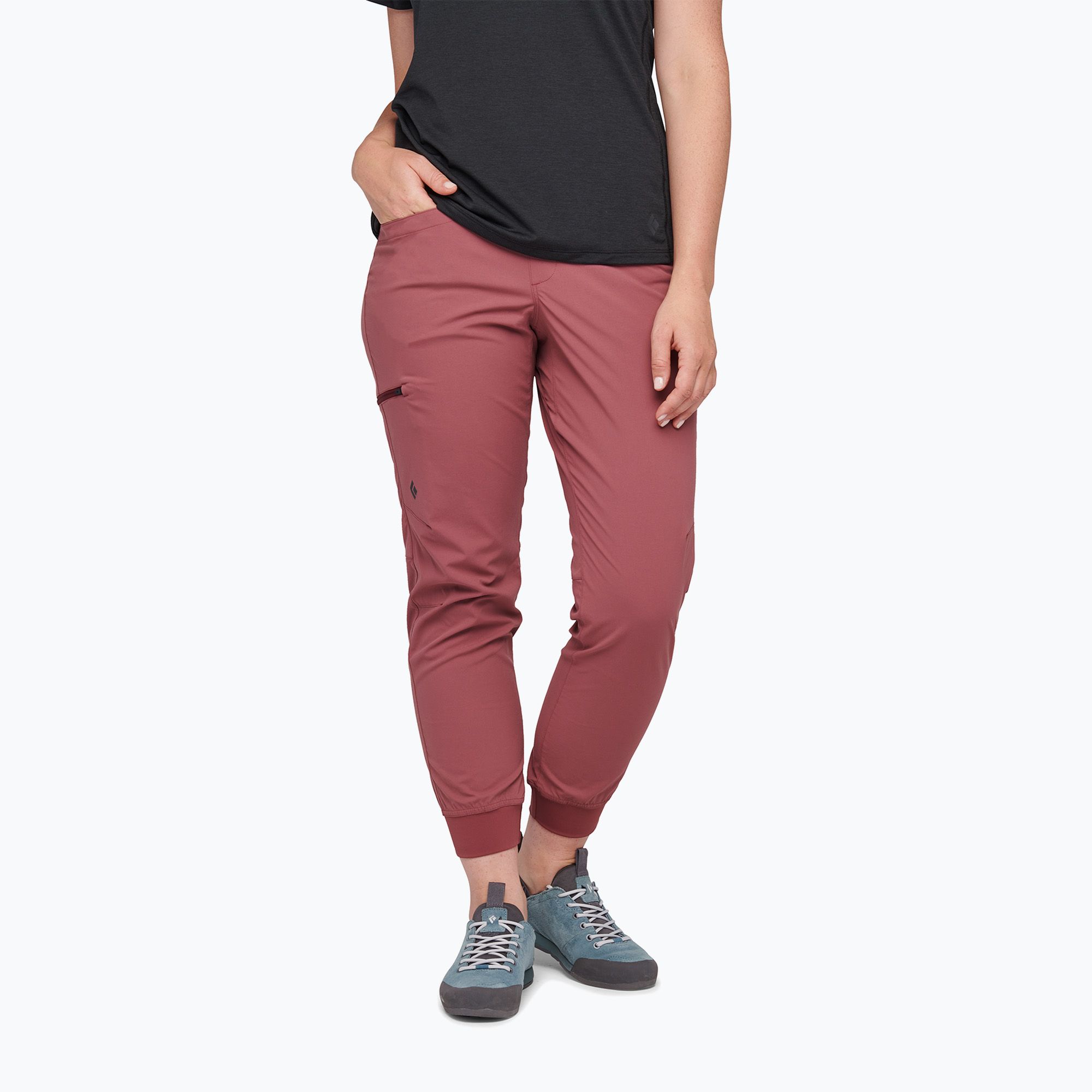 Spodnie wspinaczkowe damskie Black Diamond Technician Jogger cherrywood 