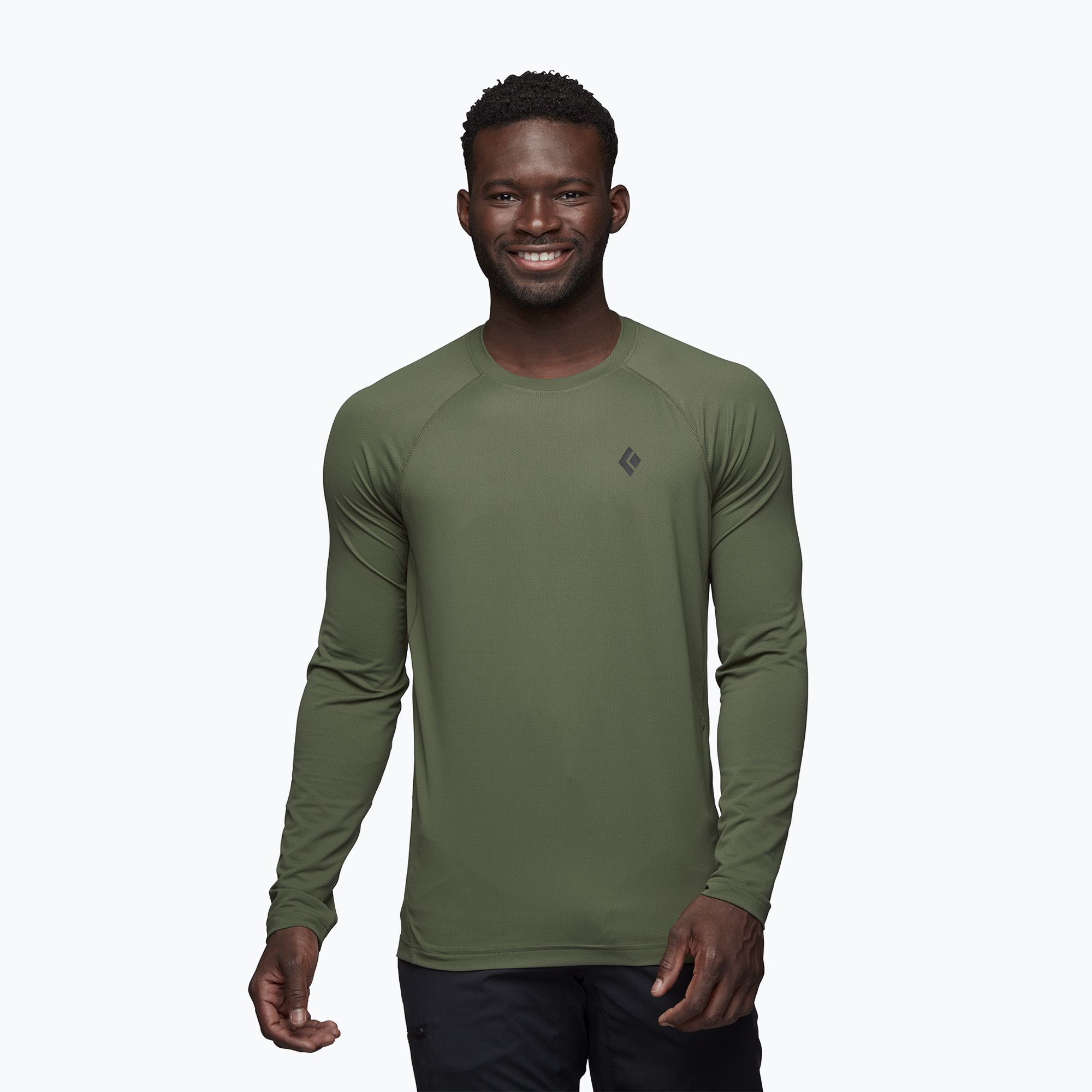 Longsleeve trekkingowy męski Black Diamond Alpenglow Crew tundra 