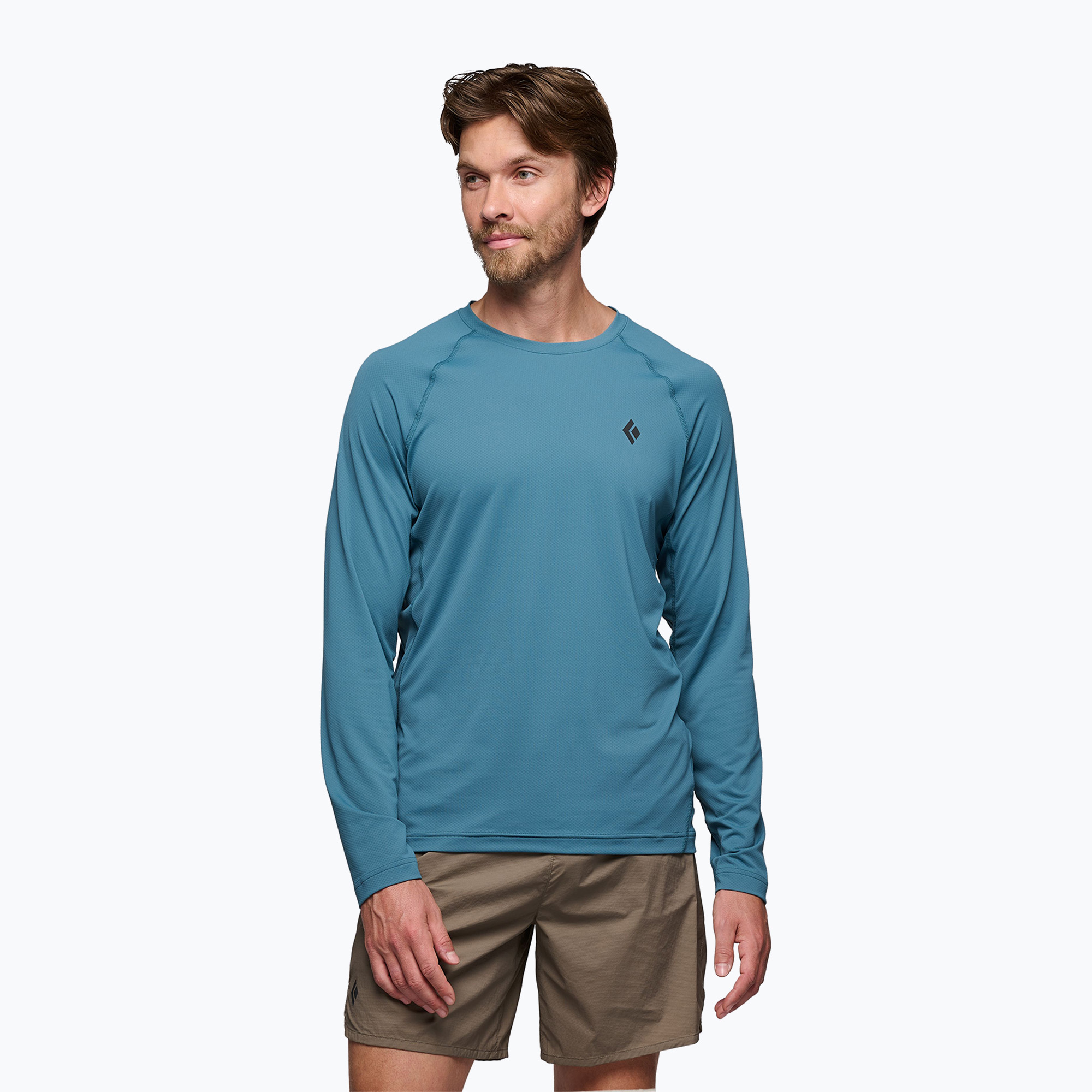 Longsleeve trekkingowy męski Black Diamond Alpenglow Crew creek blue 
