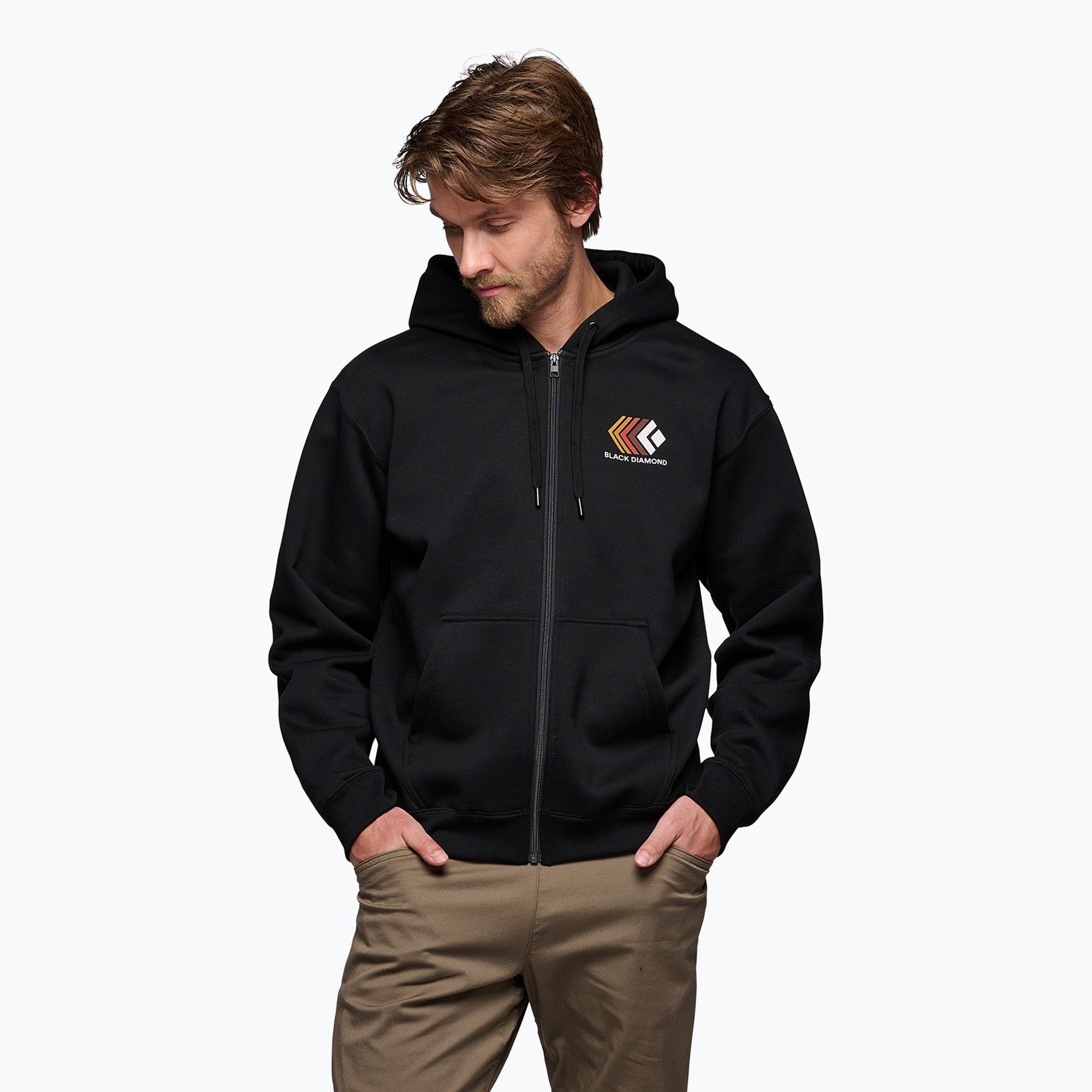 Bluza męska Black Diamond Faded Full Zip Hoody black 
