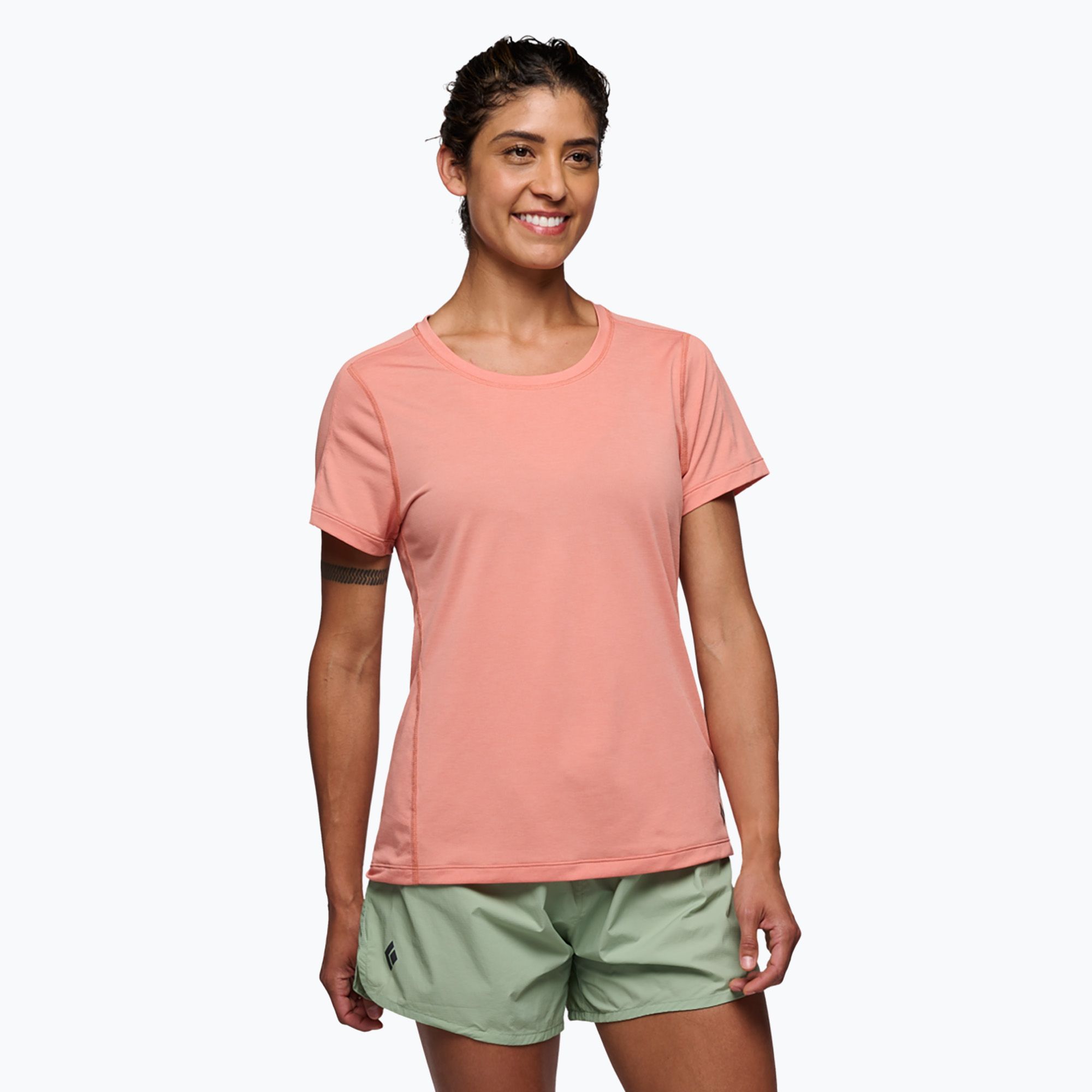 Koszulka trekkingowa damska Black Diamond Lightwire SS Tech Tee himalayan salt 