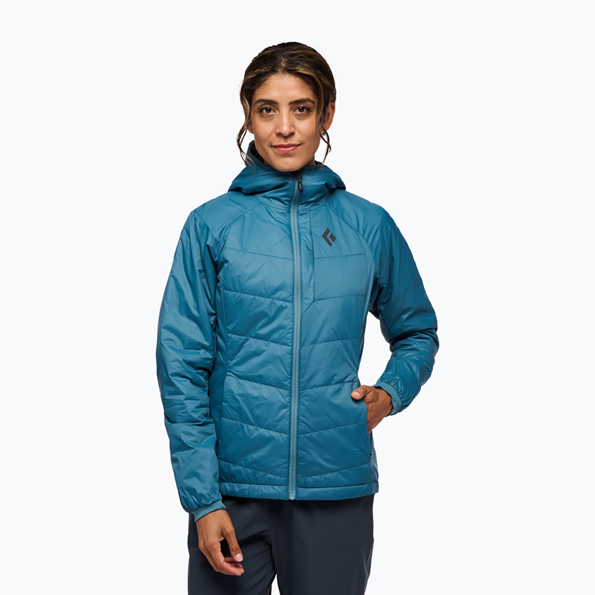 Kurtka ocieplana damska Black Diamond Solution 2.0 Hoody creek blue 