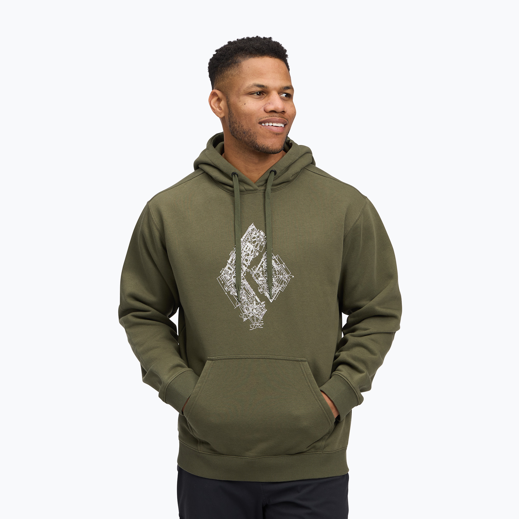 Pánska mikina Black Diamond Engineered Diamond Po Hoody tundra (Engineered Diamond Po Hoody AP752463)