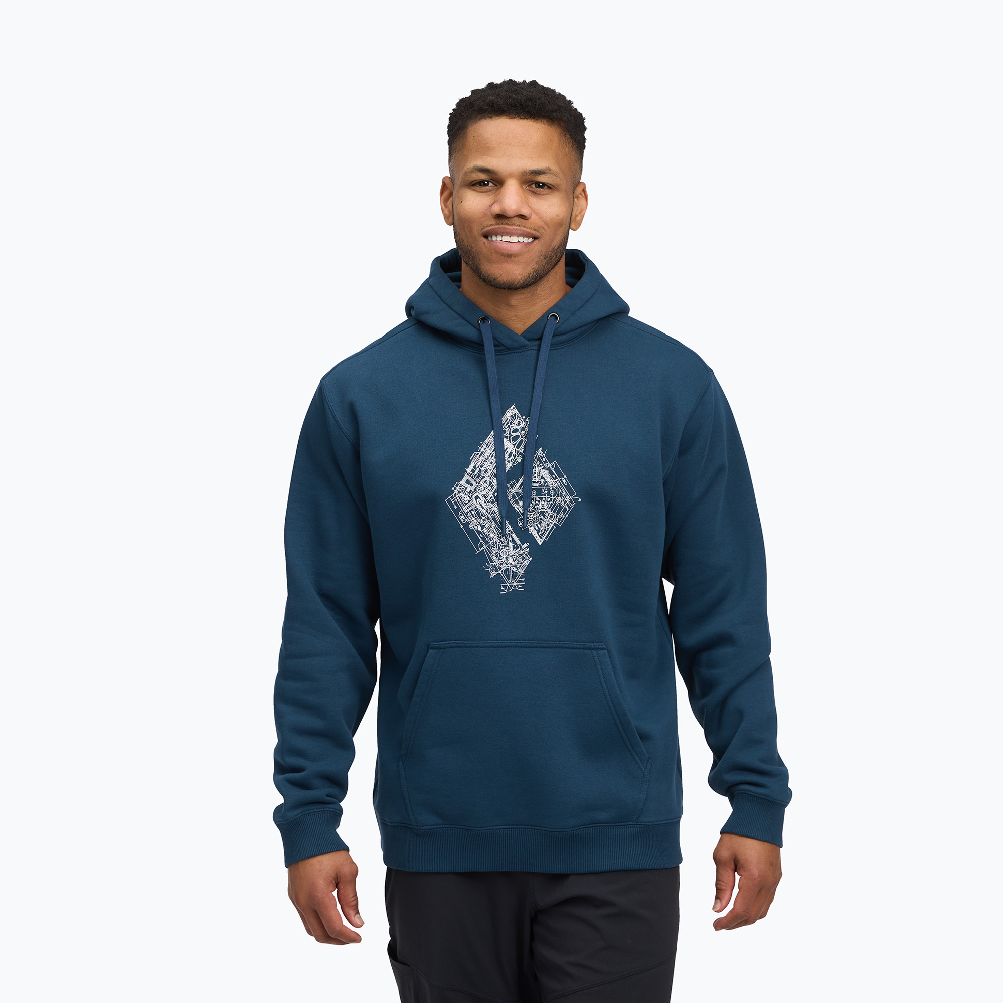 Bluza męska Black Diamond Engineered Diamond Po Hoody indigo 