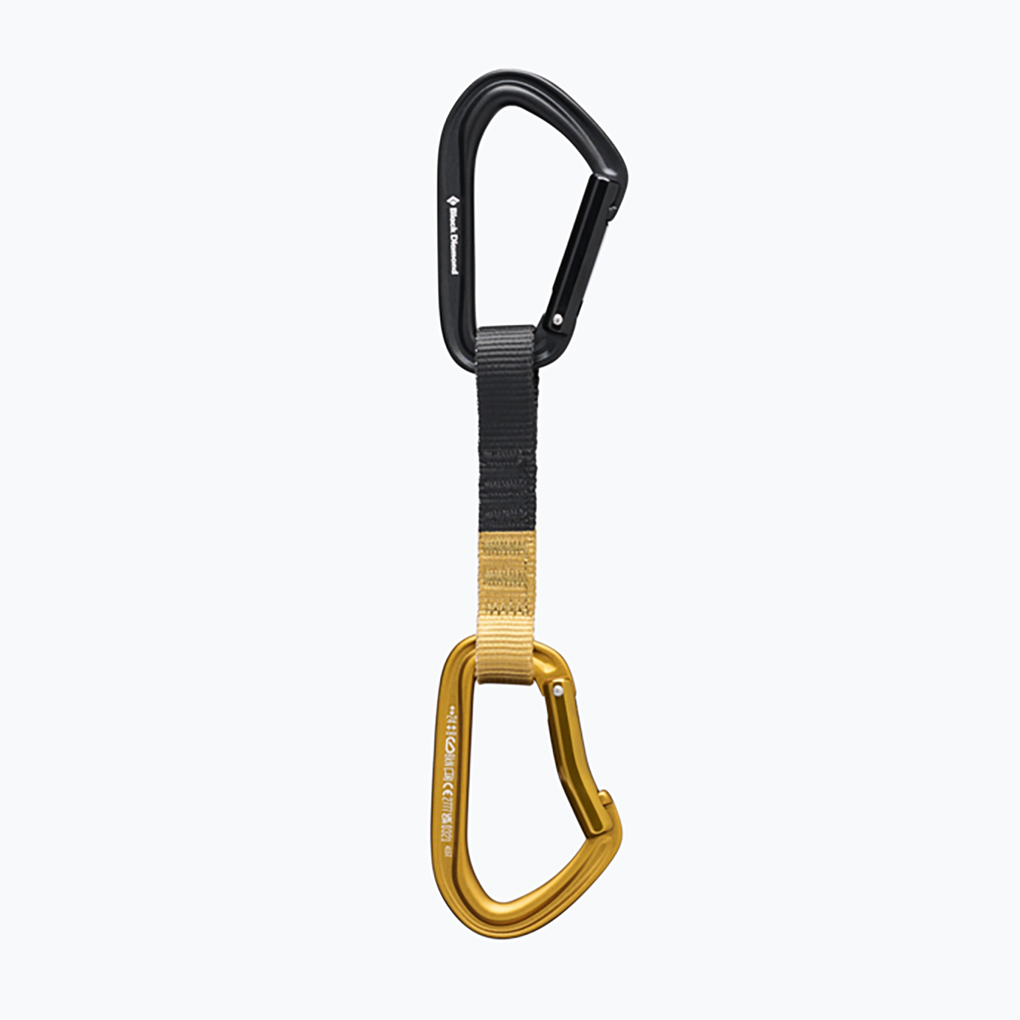 Lezecká expreska Black Diamond Hotforge Quickdraw 12 cm amber