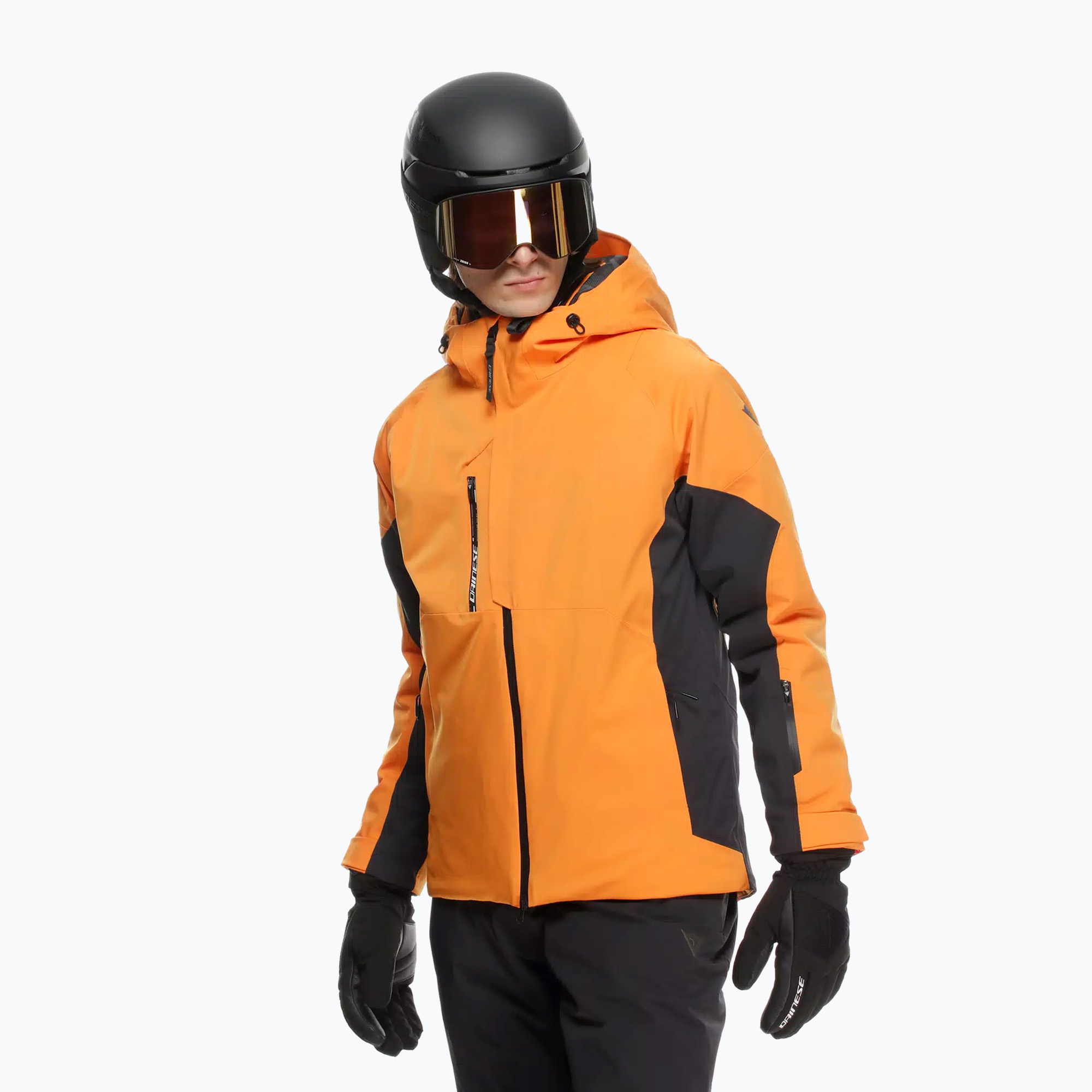 Mъжко скиорско яке Dainese Etra Aerosense Dry Core Ready oriole orange/stretch limo