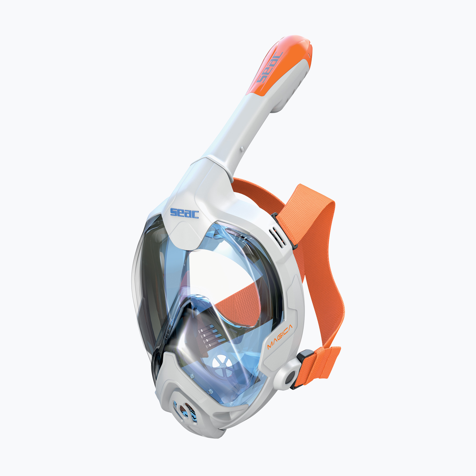 Maska pełnotwarzowa do snorkelingu SEAC Magica 170-14WO white/orange 