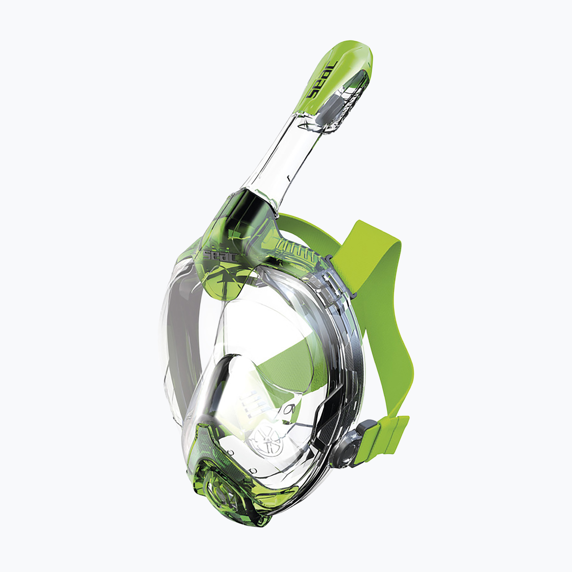Mаска за цяло лице за шнорхелинг SEAC Libera green/lime