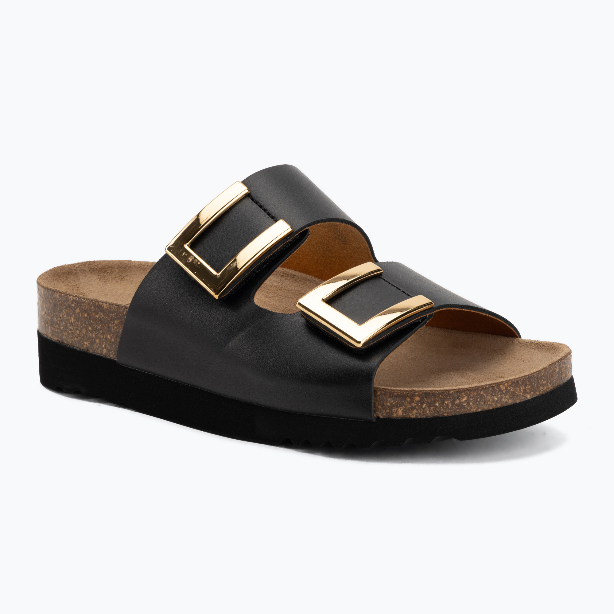 Klapki damskie Scholl Montery 2 Straps Ad Med black 