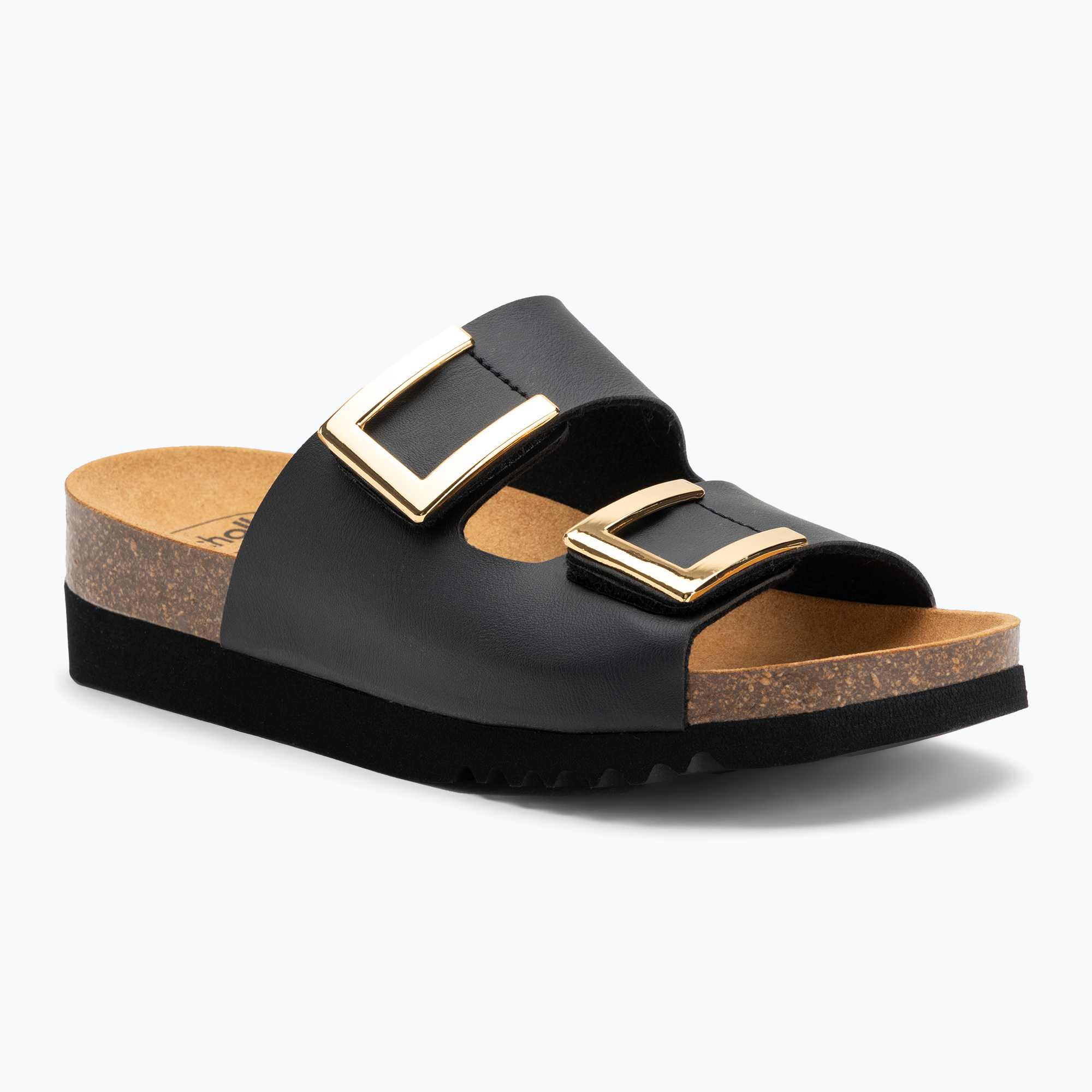 Klapki damskie Scholl Monterey 2 Straps Ad Med black 