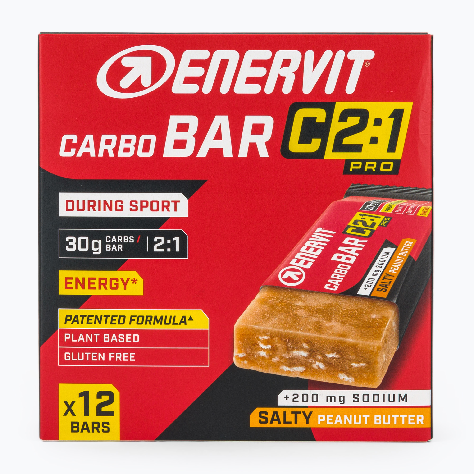 Zestaw batonów energetycznych Enervit C2:1 Carbo Pro 12 szt. x 45 g salty peanut butter 