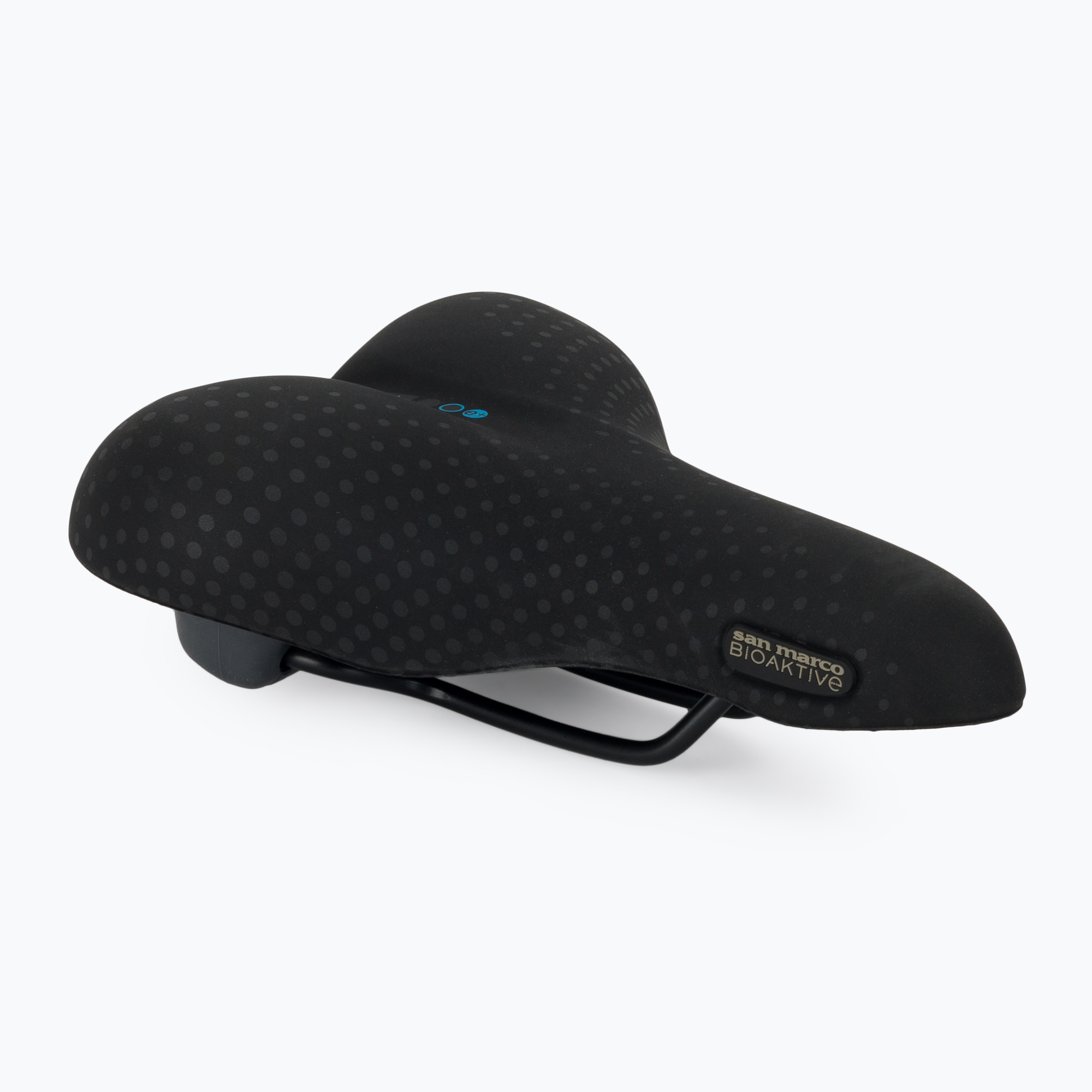 Șa de bicicletă SAN MARCO Trekking Gel Large 30-60° negru