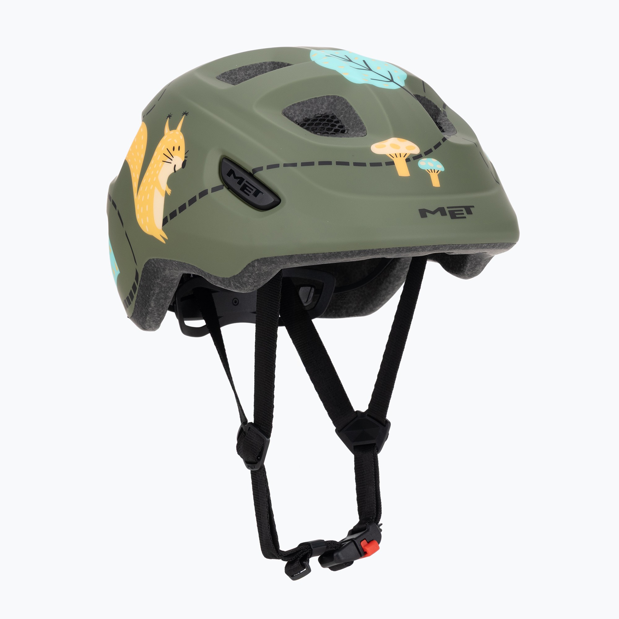 Cască de bicicletă pentru copiiMET Hooray green forest glossy