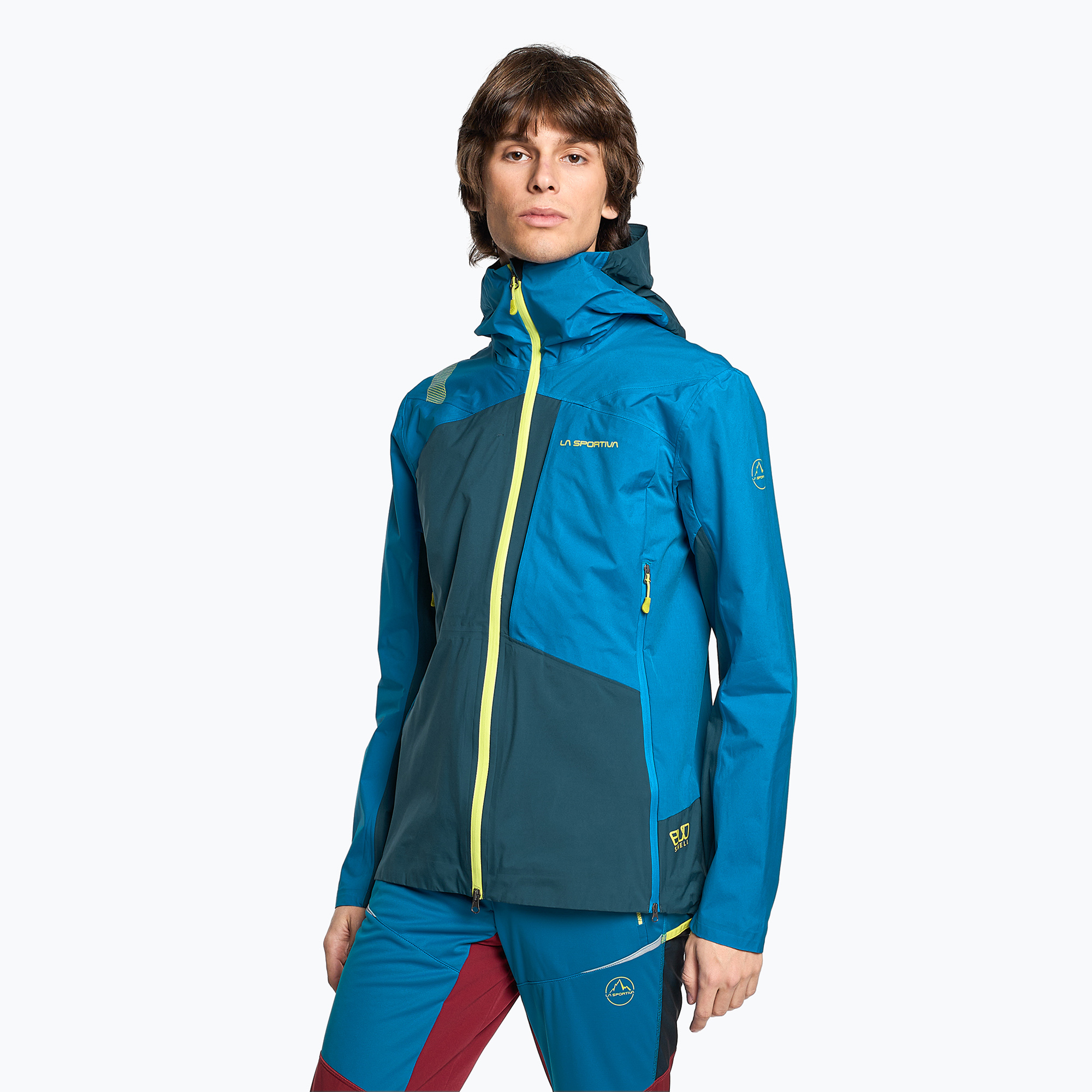 Kurtka przeciwdeszczowa męska La Sportiva Crizzle EVO Shell storm blue/electric blue 