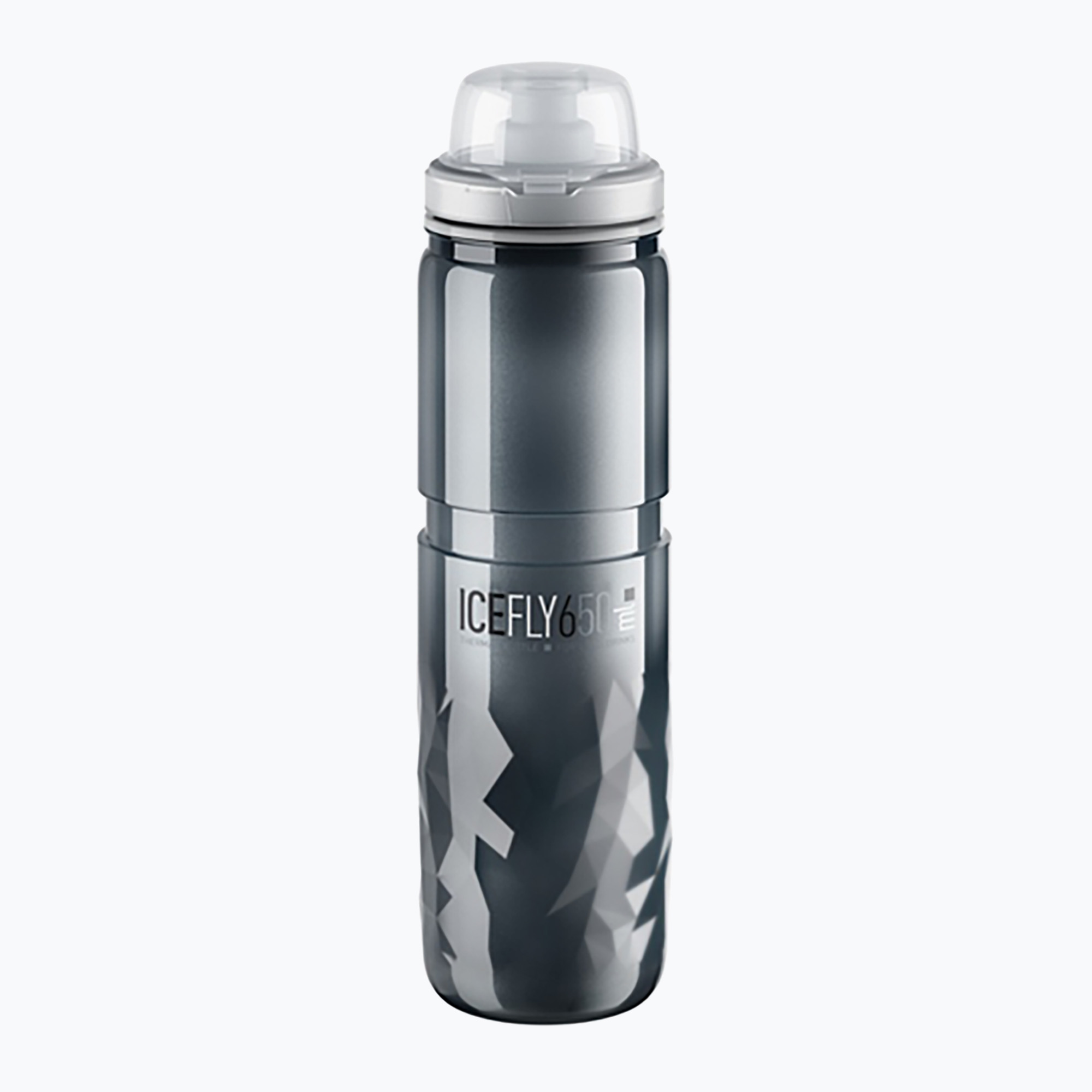 Велосипедна бутилка Elite Ice Fly 650 ml smoke